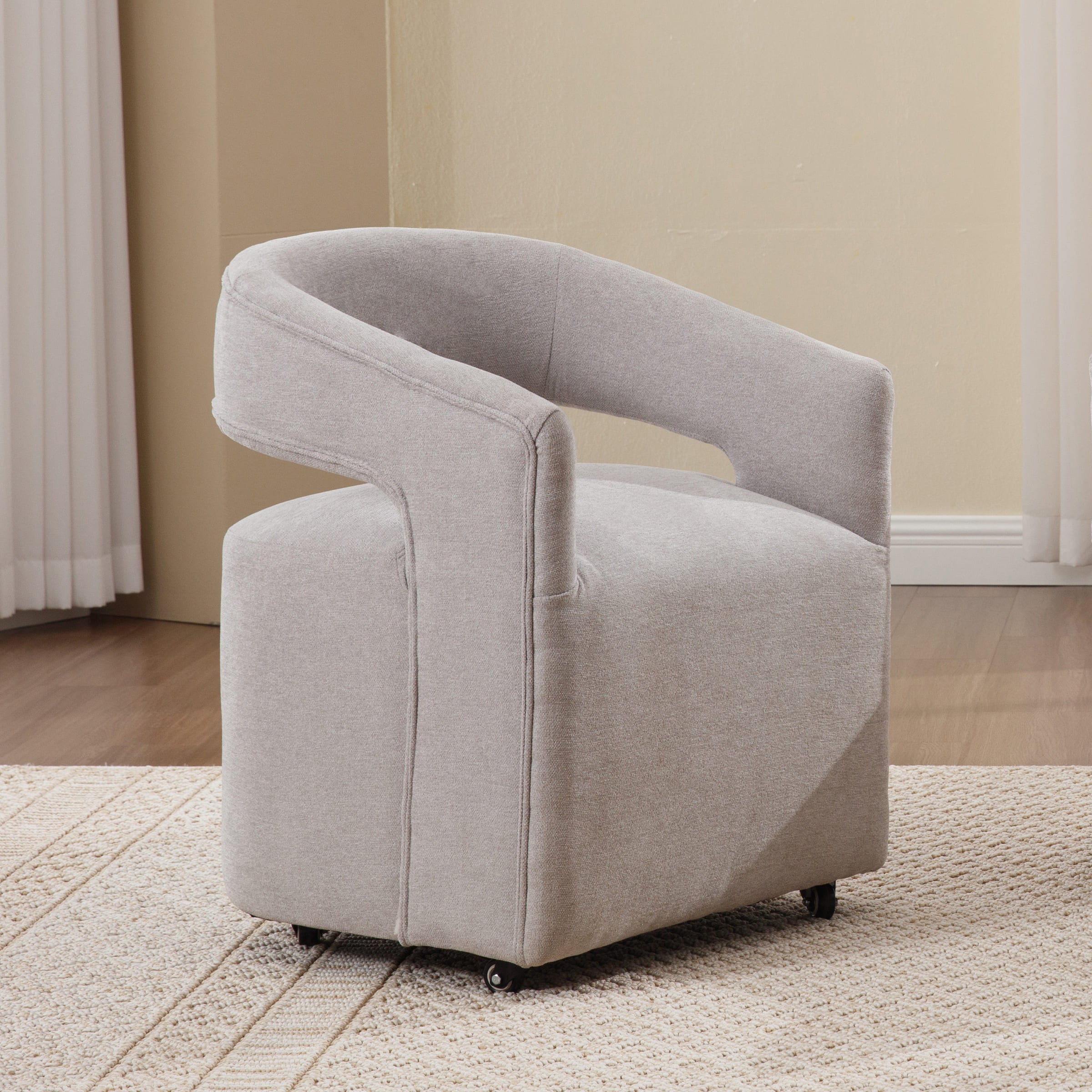 ROCITY Swivel Open Back Dining Chair 1 PCS - 10027DC