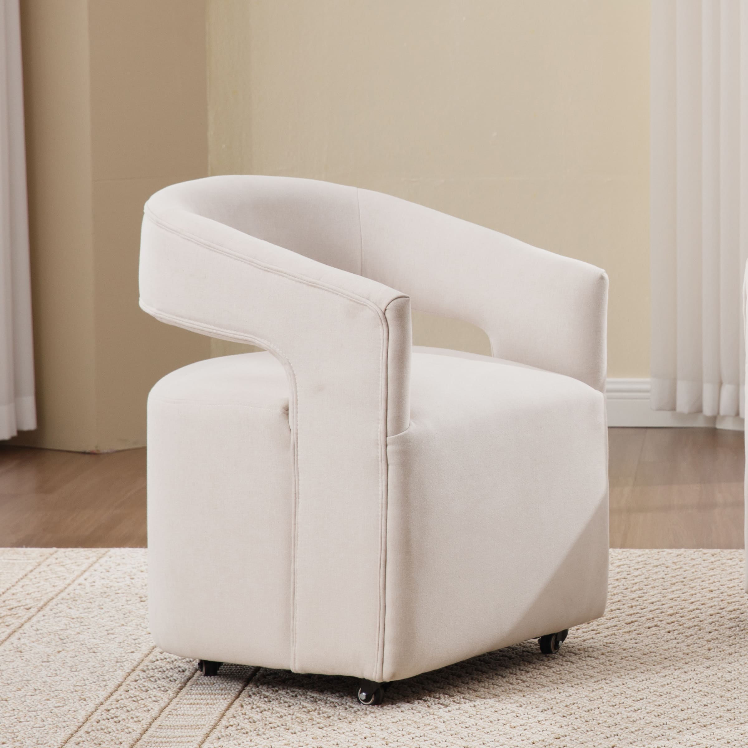 ROCITY Swivel Open Back Dining Chair 1 PCS - 10027DC