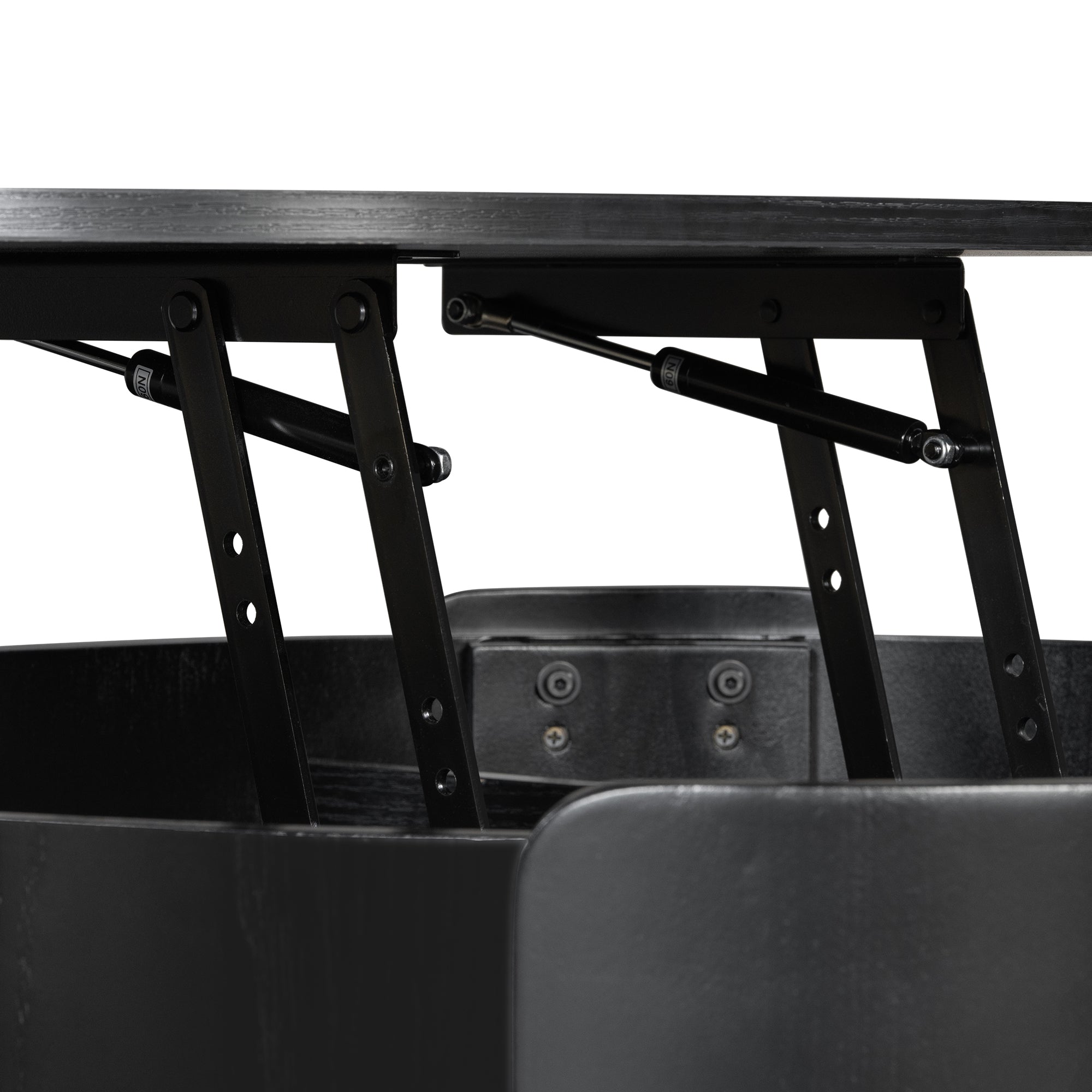 32.5" Modern Farmhouse Round Lift Top Coffee Table with Storage