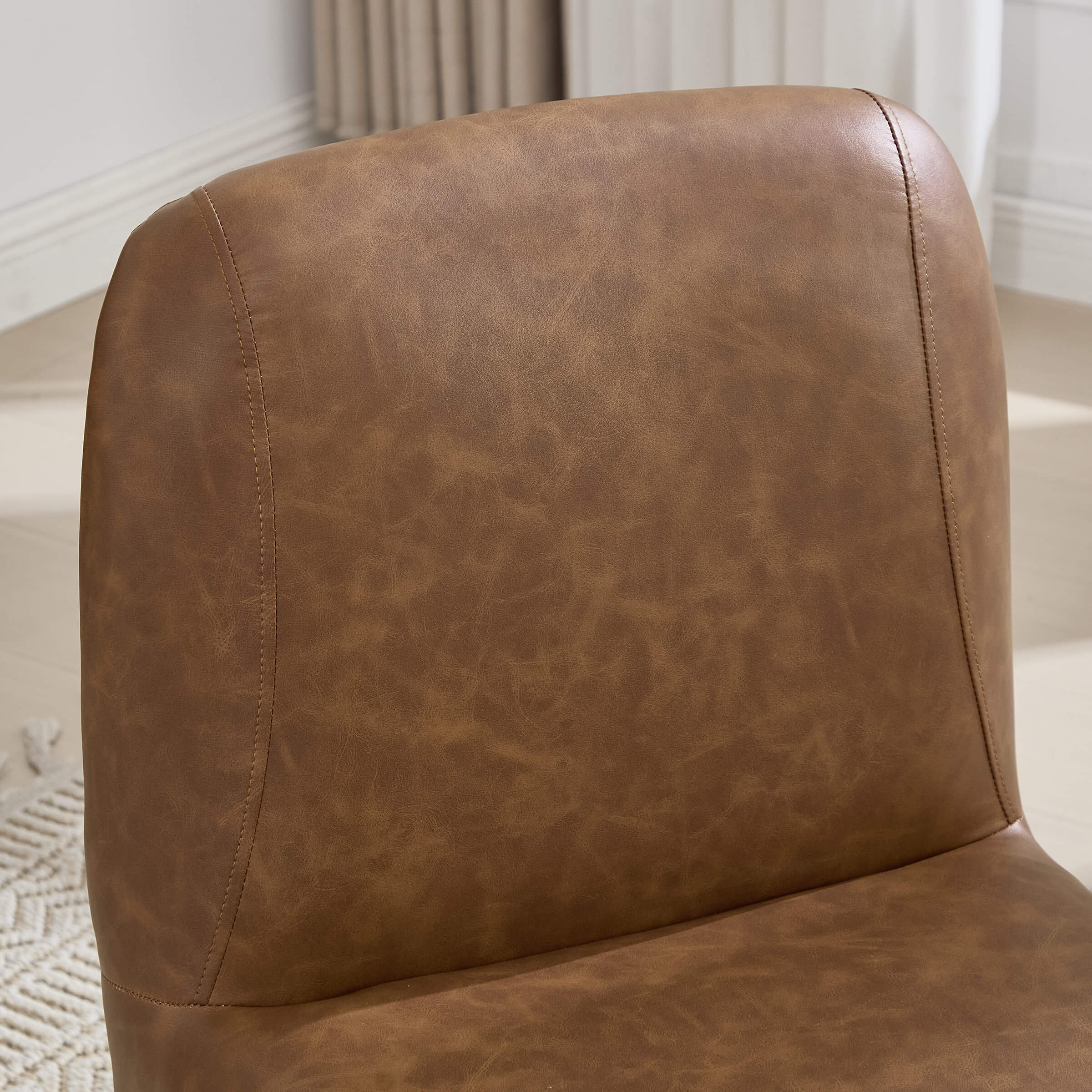 Upholstered Dining Chairs Set with Deep Seat and Curved Back - 3170DC