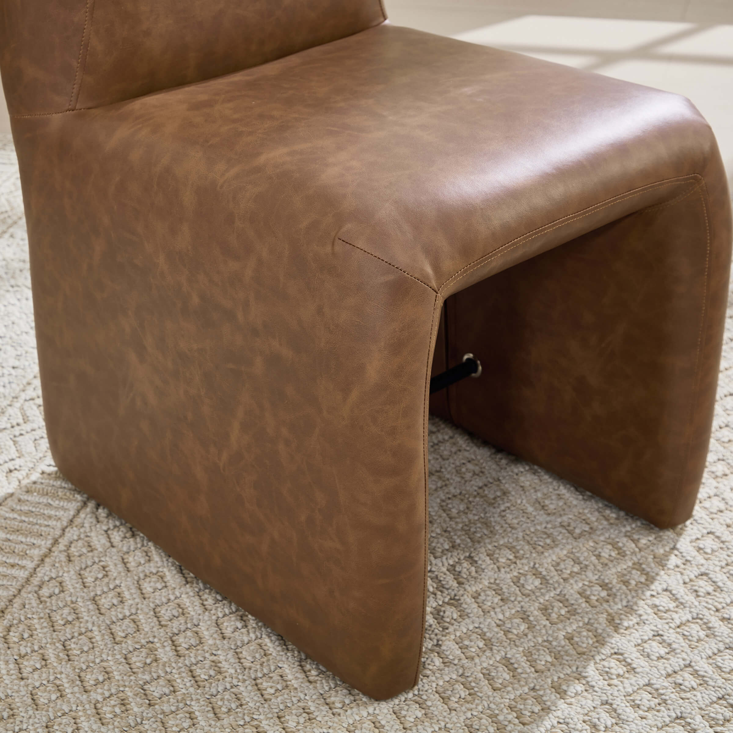 Upholstered Dining Chairs Set with Deep Seat and Curved Back - 3170DC