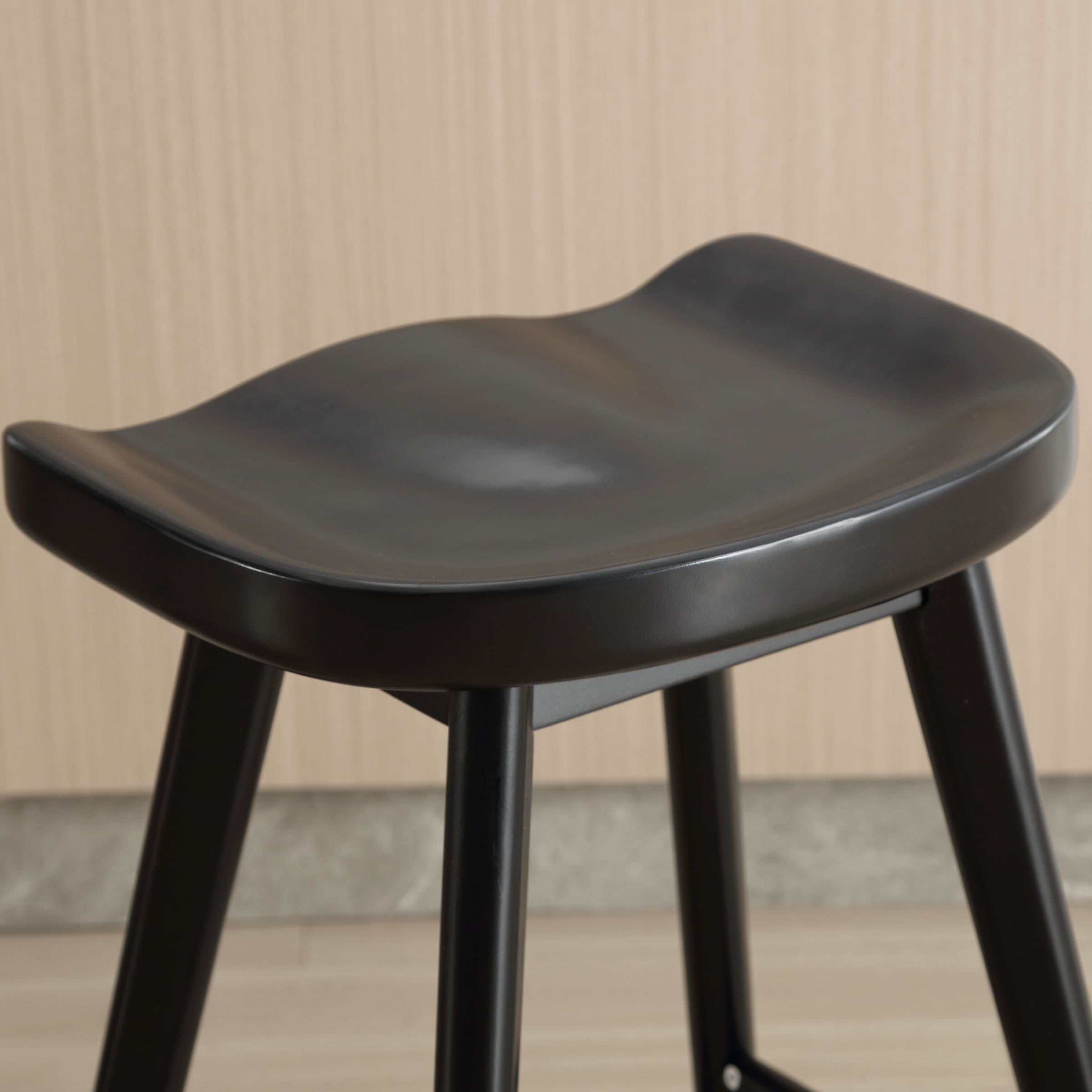 VESCASA 24"H Ergonomic Backless Counter Stools Set of 2 - X018CS