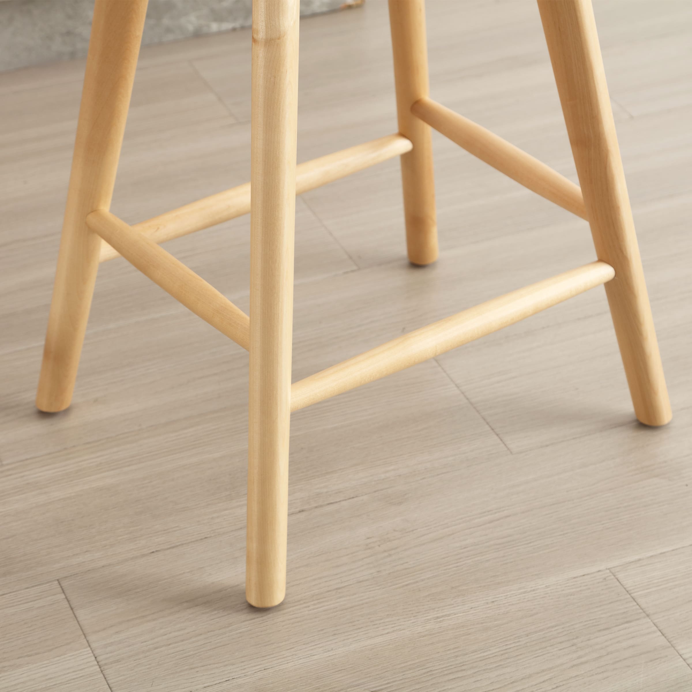 VESCASA 24"H Ergonomic Backless Counter Stools Set of 2 - X018CS