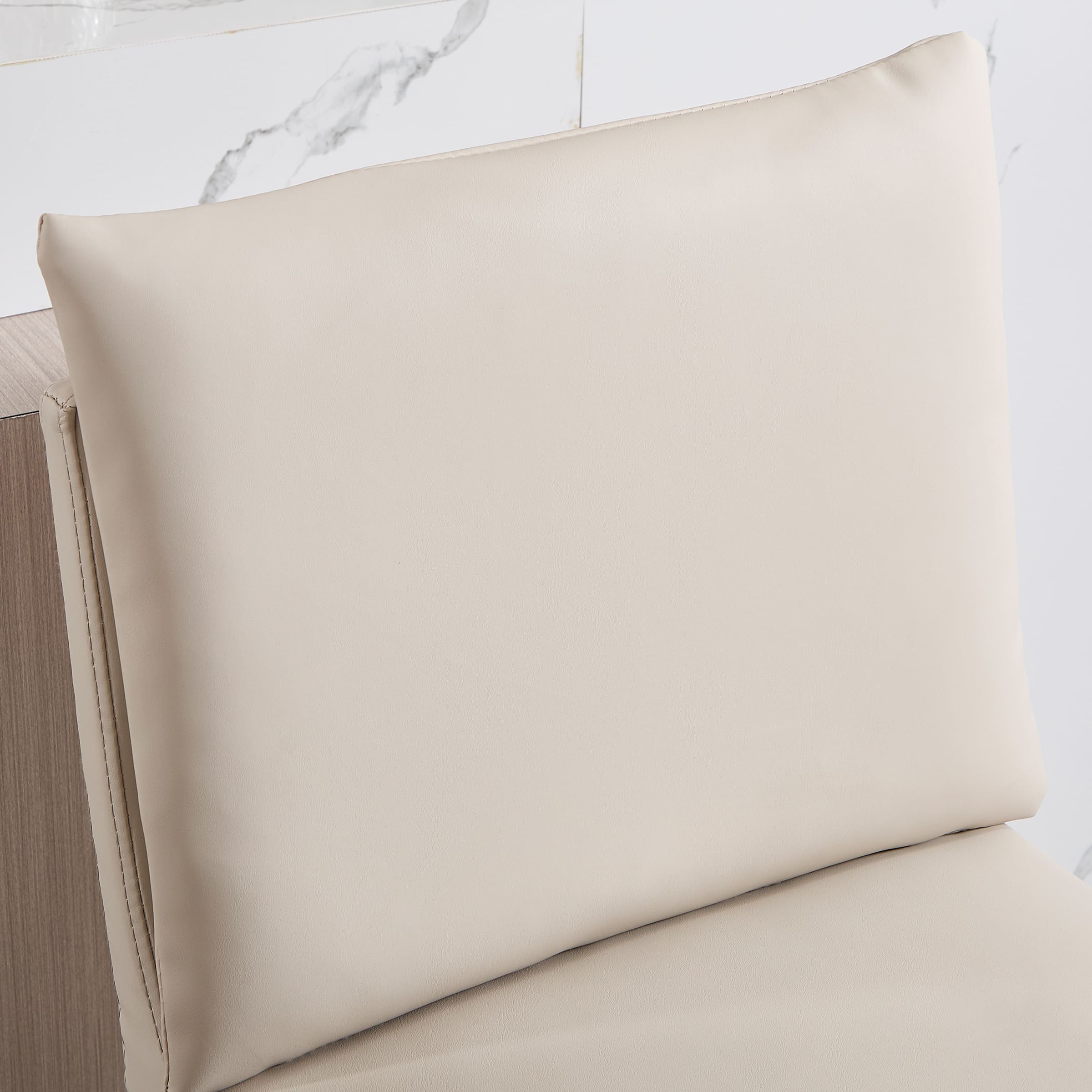 VESCASA 26.75" Leather Counter Height Pub Stools Set of 2 - 2009CS