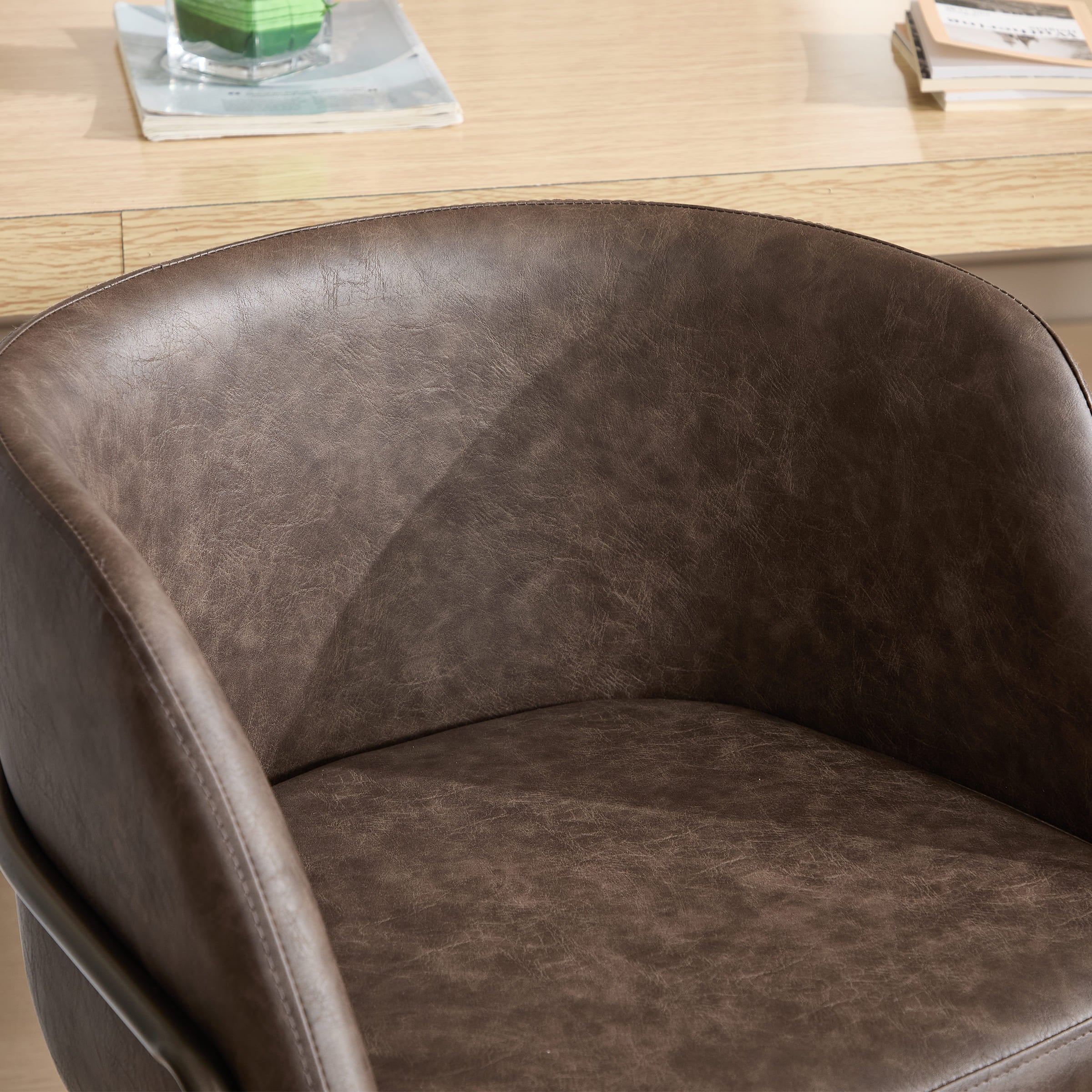 VESCASA 26"H Industrial Barrel Counter Stools Set of 2 - 24613CS