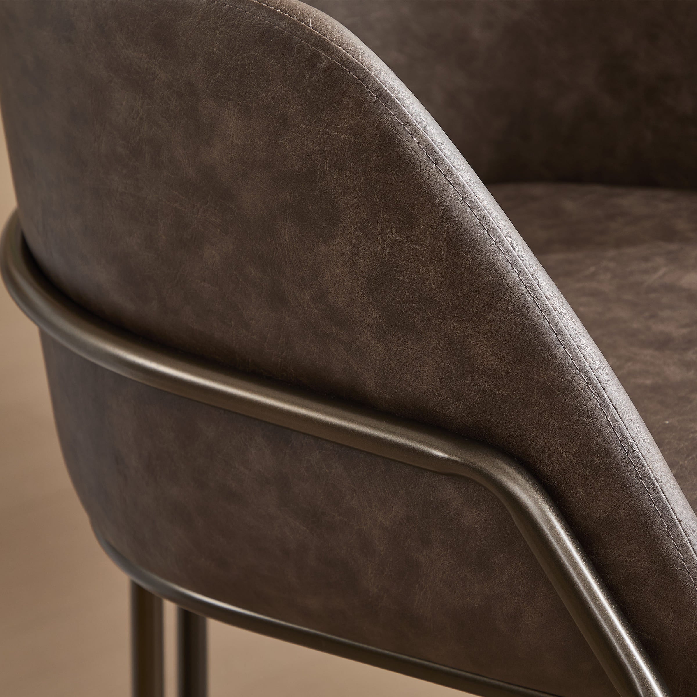 VESCASA 26"H Industrial Barrel Counter Stools Set of 2 - 24613CS