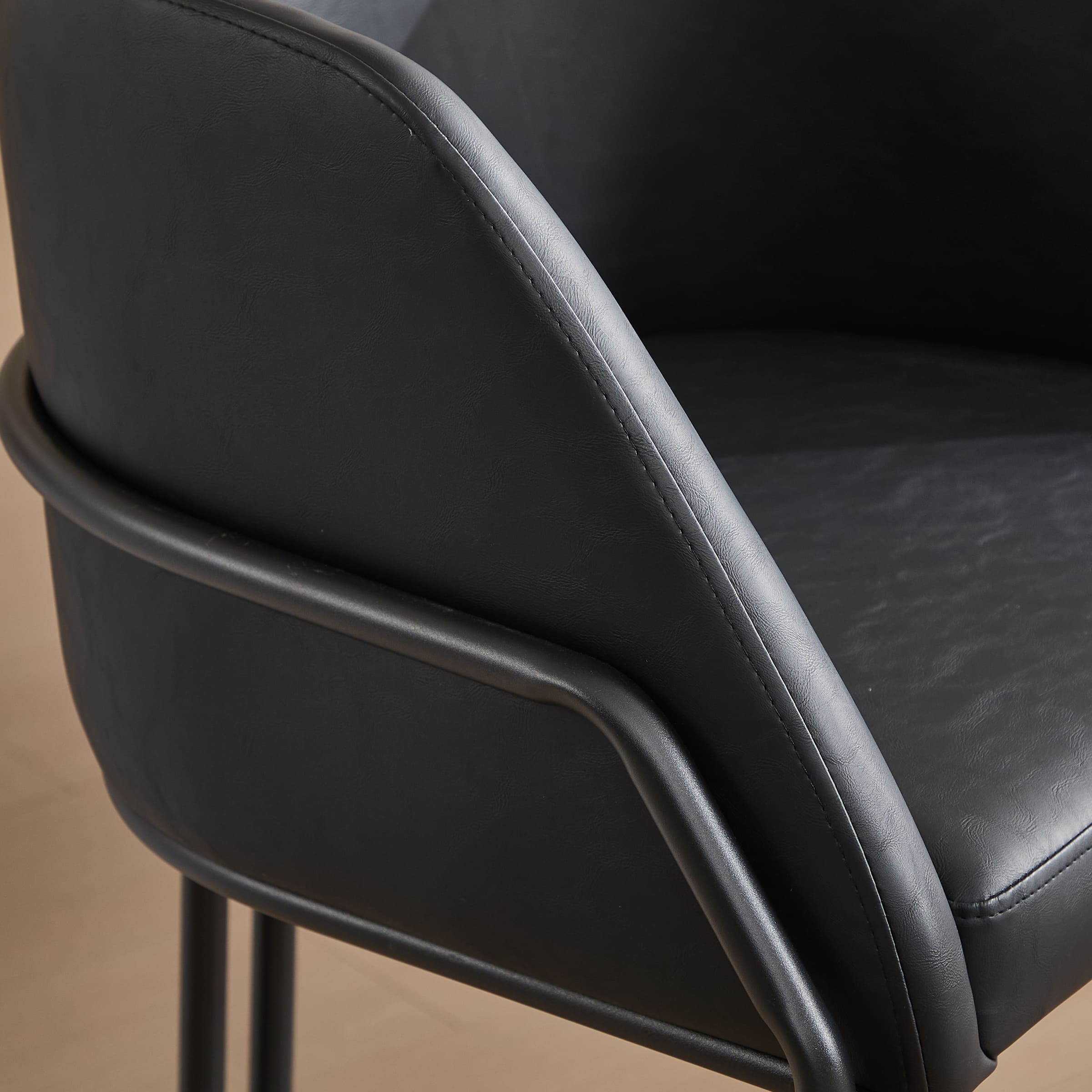 VESCASA 26"H Industrial Barrel Counter Stools Set of 2 - 24613CS