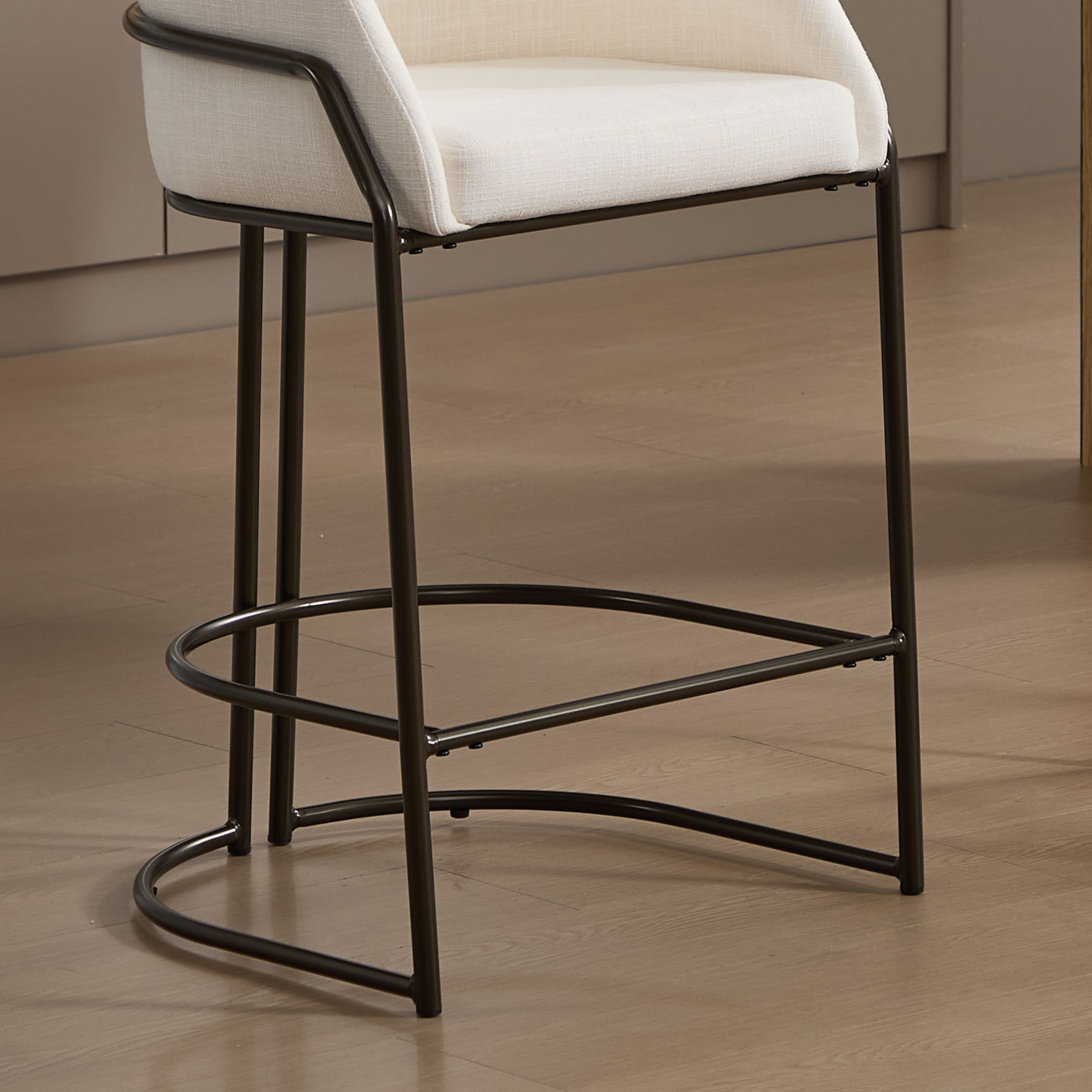 VESCASA 26"H Industrial Barrel Counter Stools Set of 2 - 24613CS