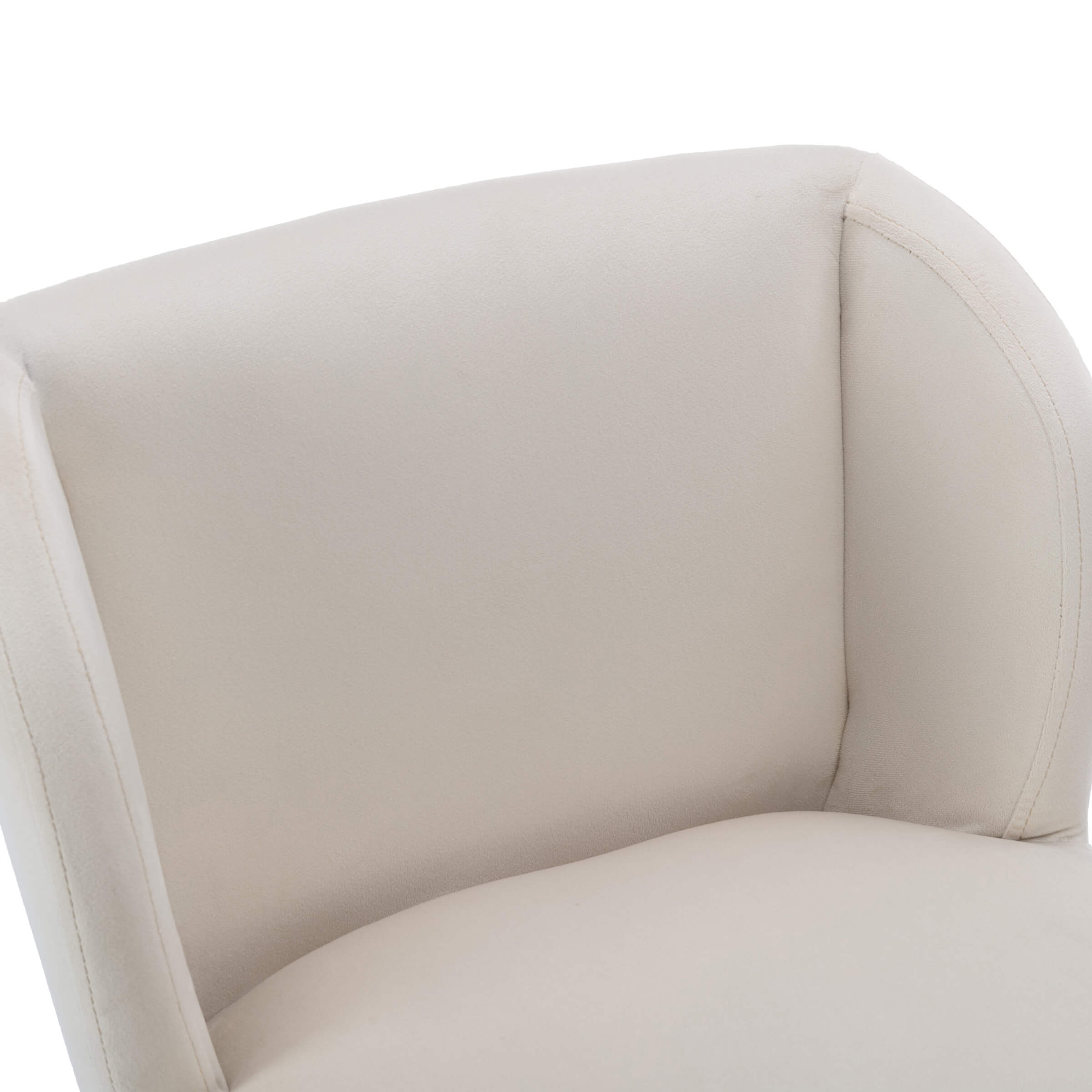 VESCASA 26"H Modern Back Metal Legs Counter Bar Stools Set of 2 - 2305