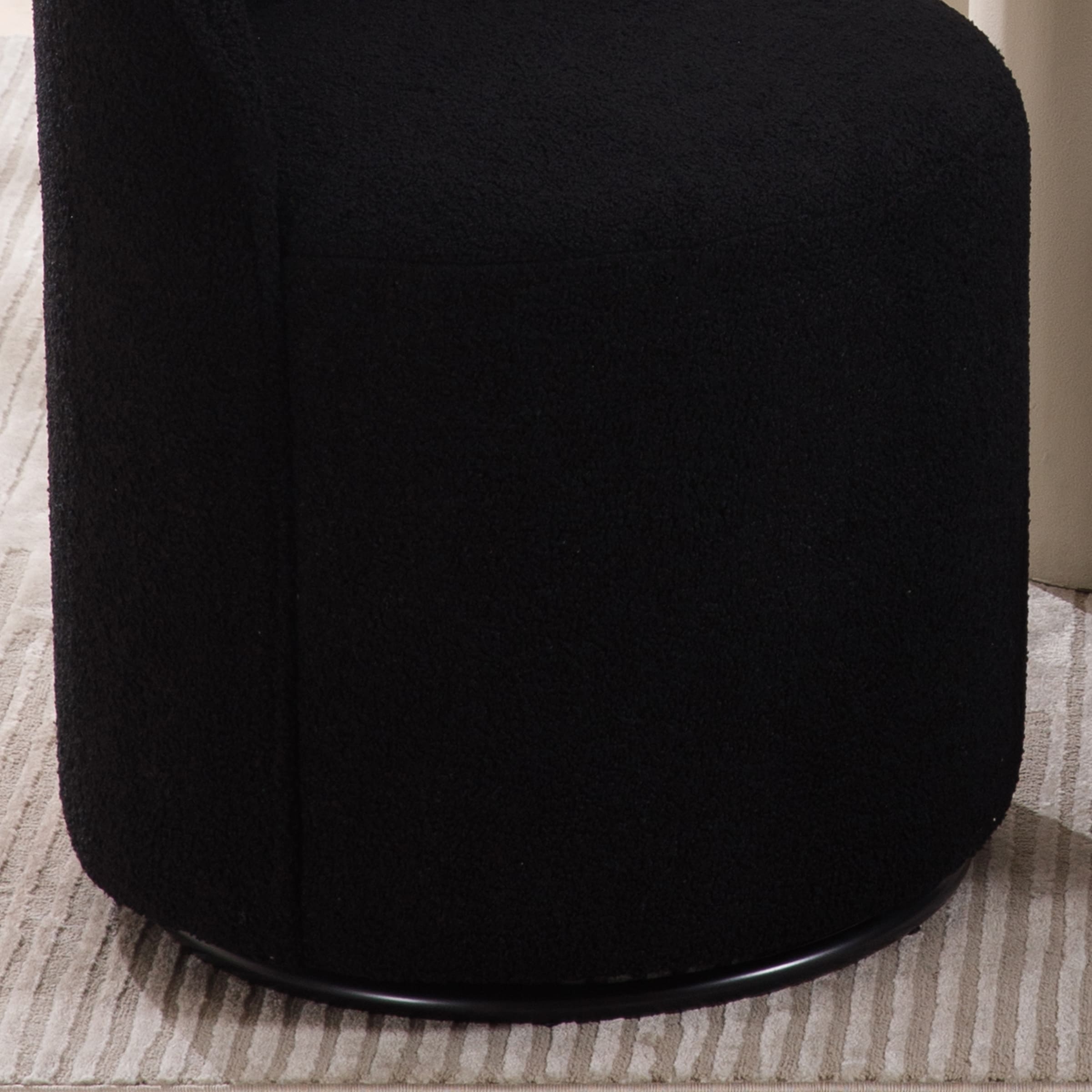 VESCASA Swivel Upholstered Barrel Dining Chair 1PCS - X299DC