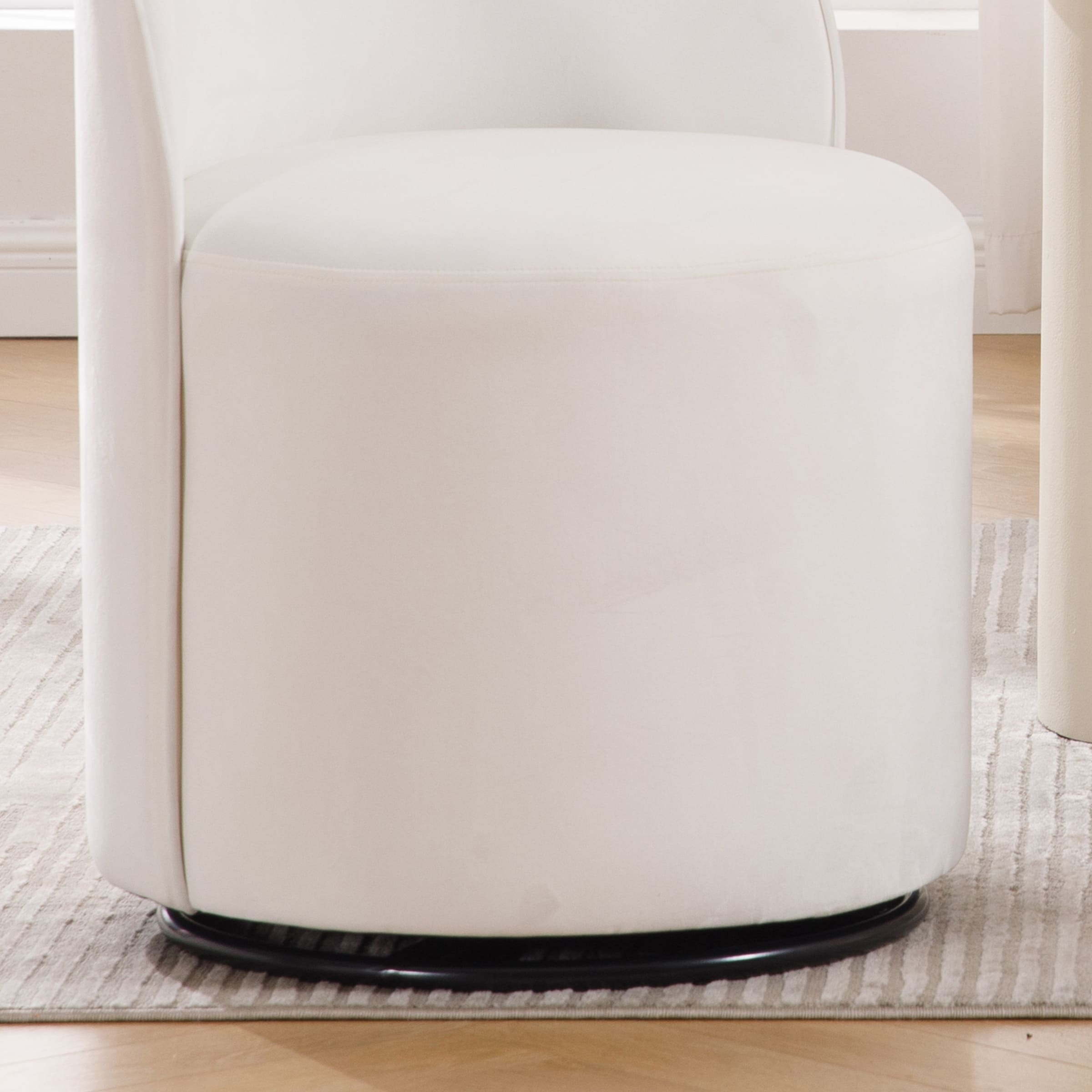 VESCASA Swivel Upholstered Barrel Dining Chair 1PCS - X299DC