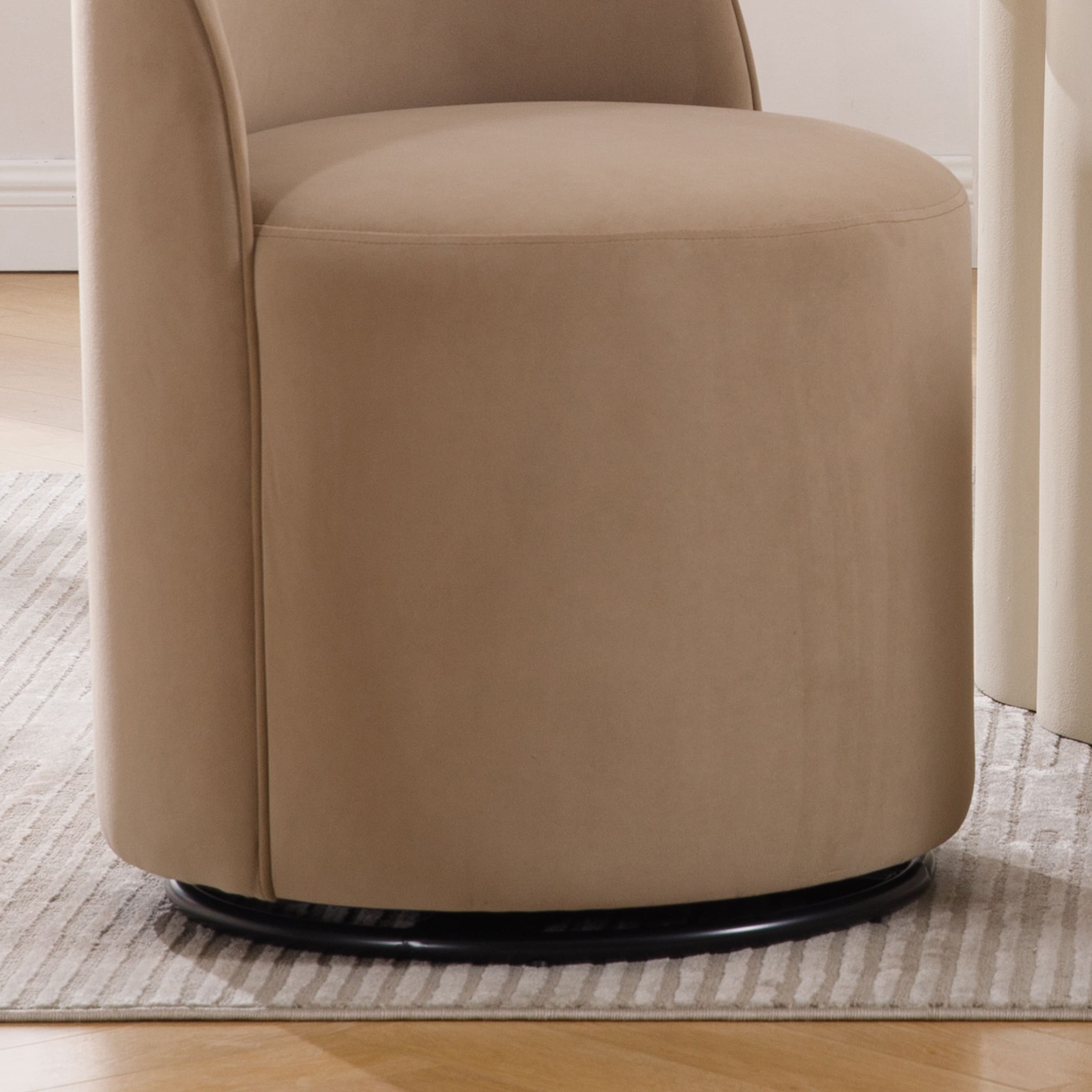 VESCASA Swivel Upholstered Barrel Dining Chair 1PCS - X299DC