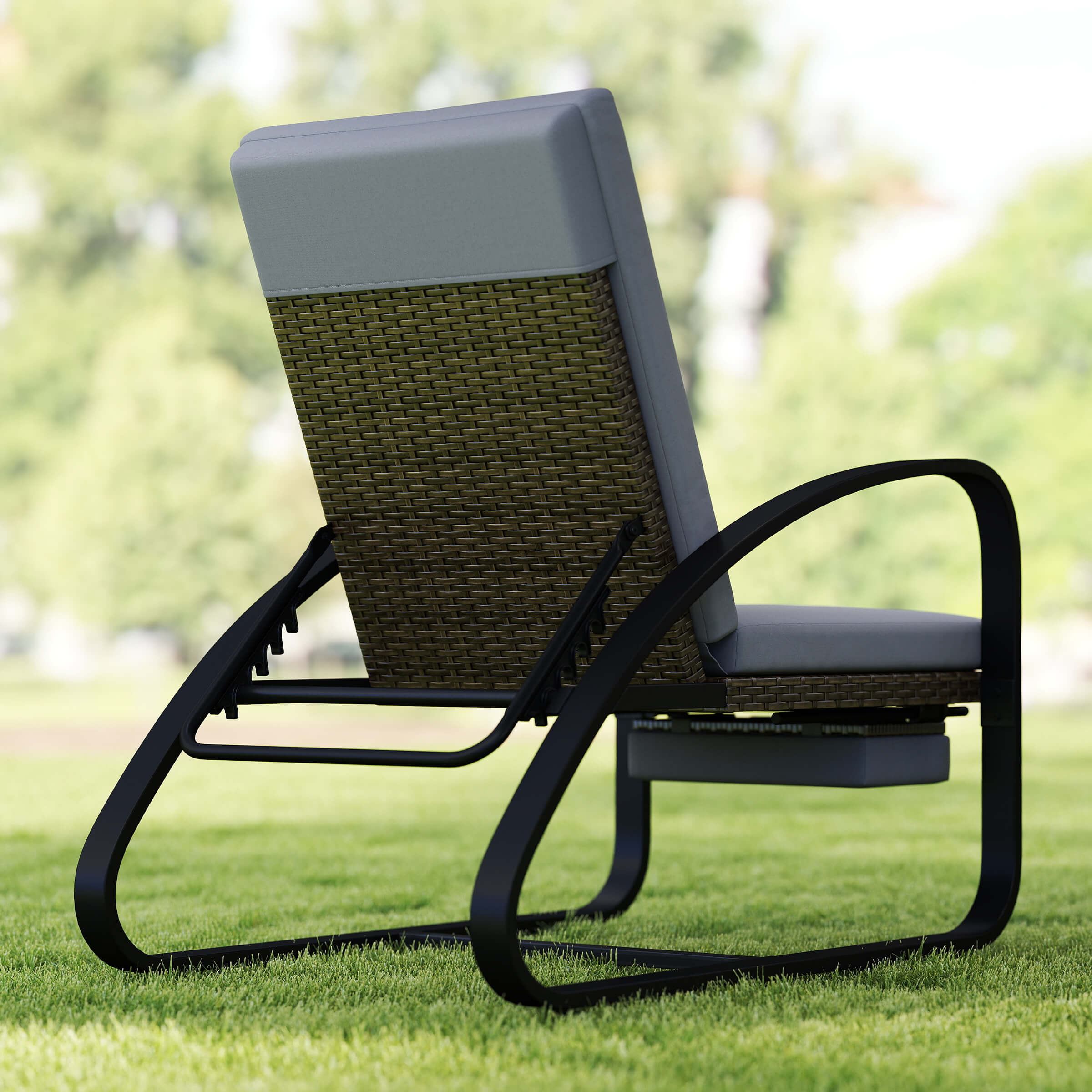 VESCASA 3 Piece Patio Set with Chaise Lounge Chairs and Table - 20701SE