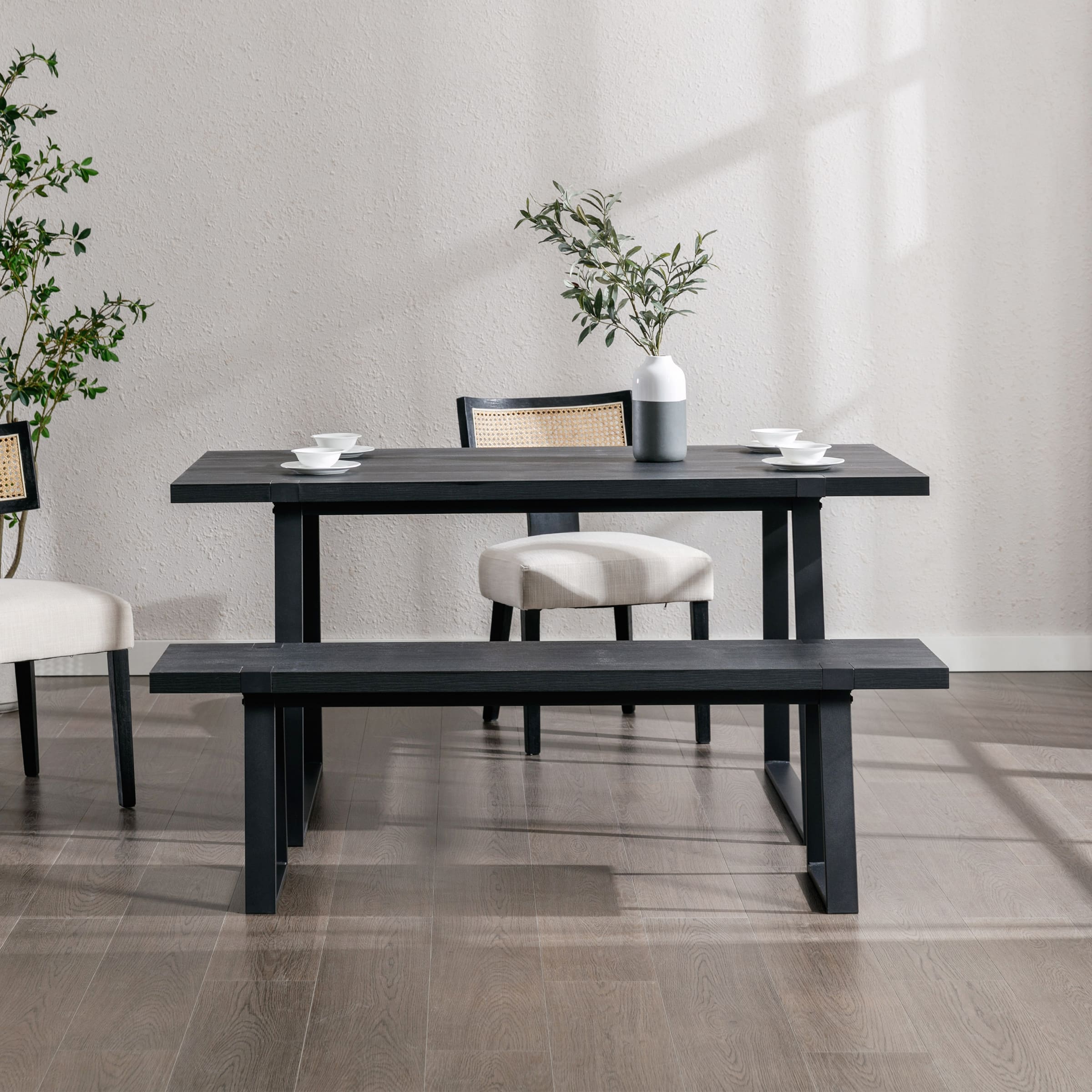 VESCASA 60"W Wood Dining Bench - XXX13BH