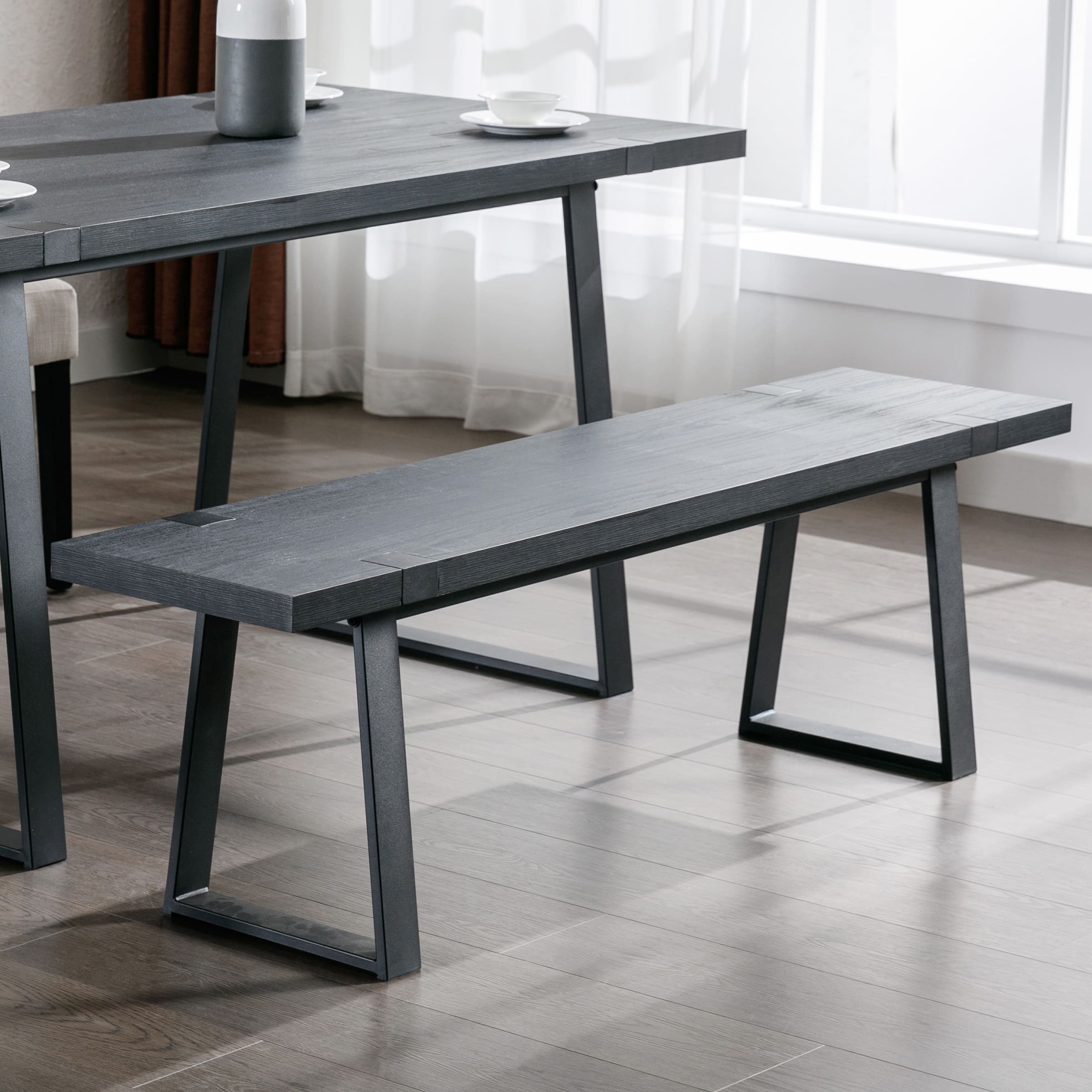 VESCASA 60"W Wood Dining Bench - XXX13BH