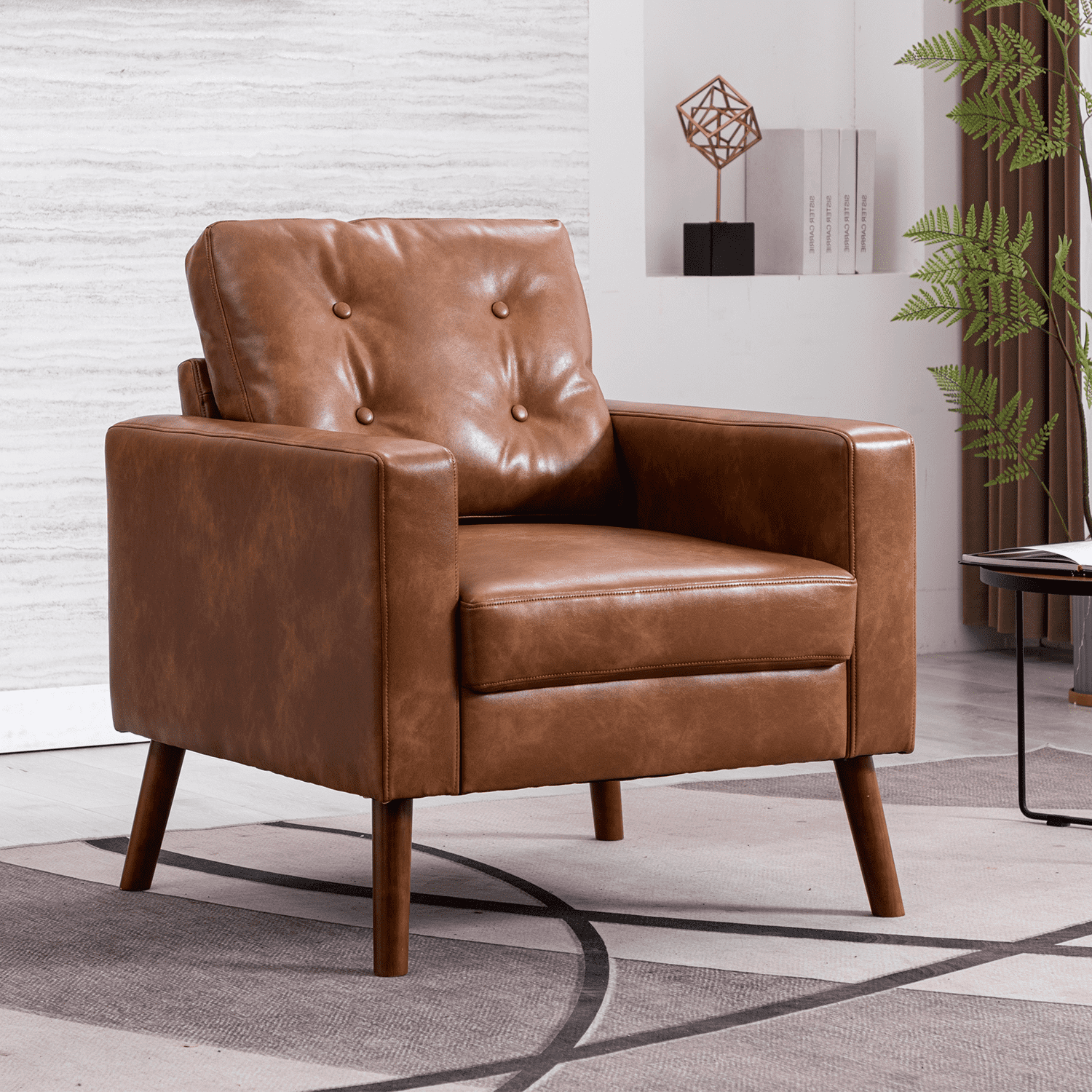 VESCASA Mid Century Modern Tufted Accent Chair 1 PCS - XX16AC