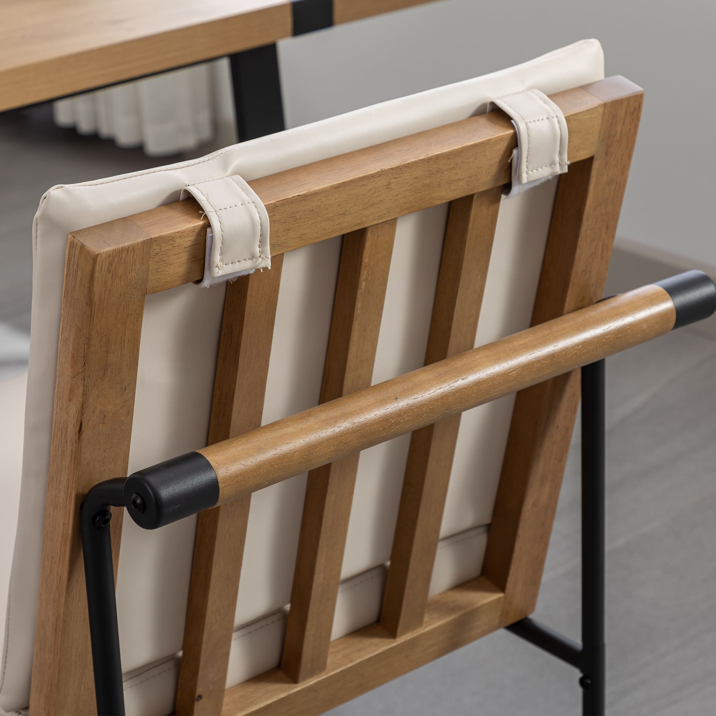 CIMOTA Metal Legs Armless Dining Chairs Set of 2 - 1912DC