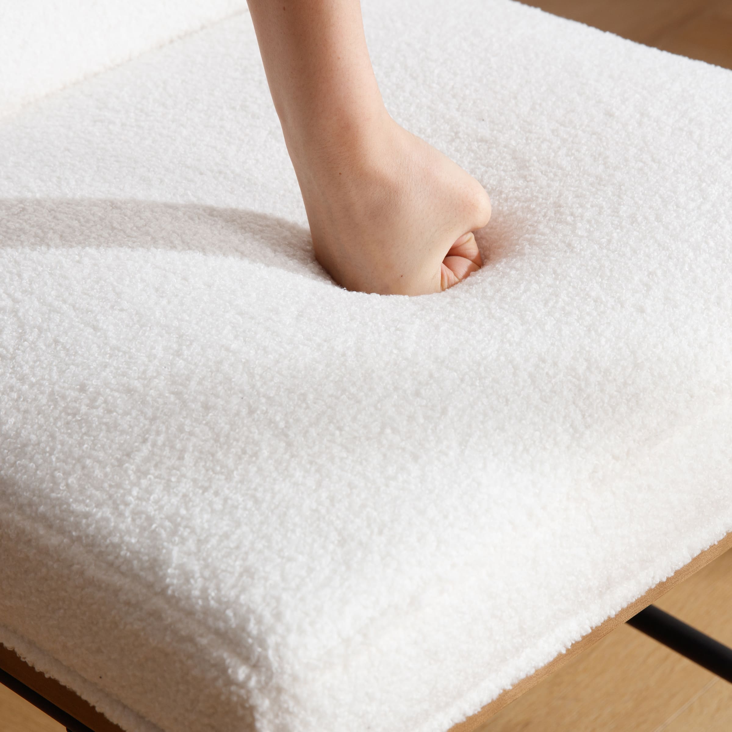 CIMOTA Metal Legs Armless Dining Chairs Set of 2 - 1912DC