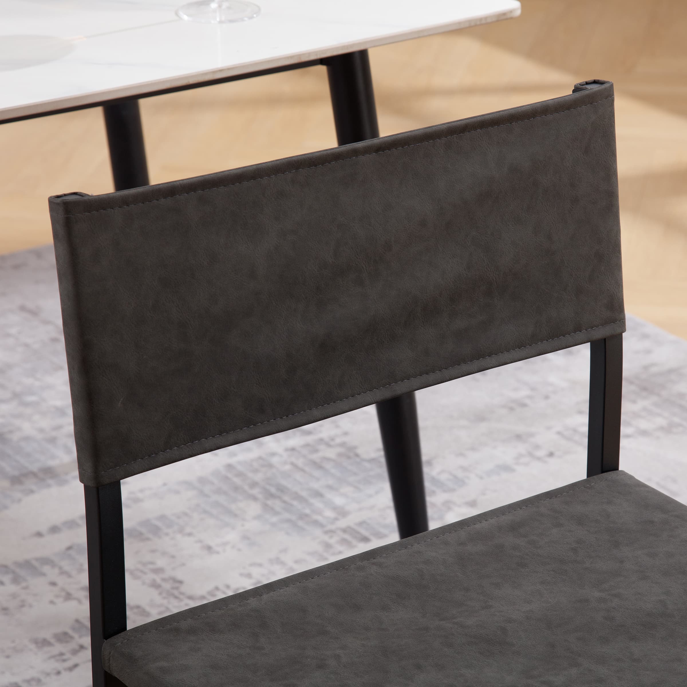 VESCASA Sling Armless Open Back Dining Chairs Set of 2 - 1002DC