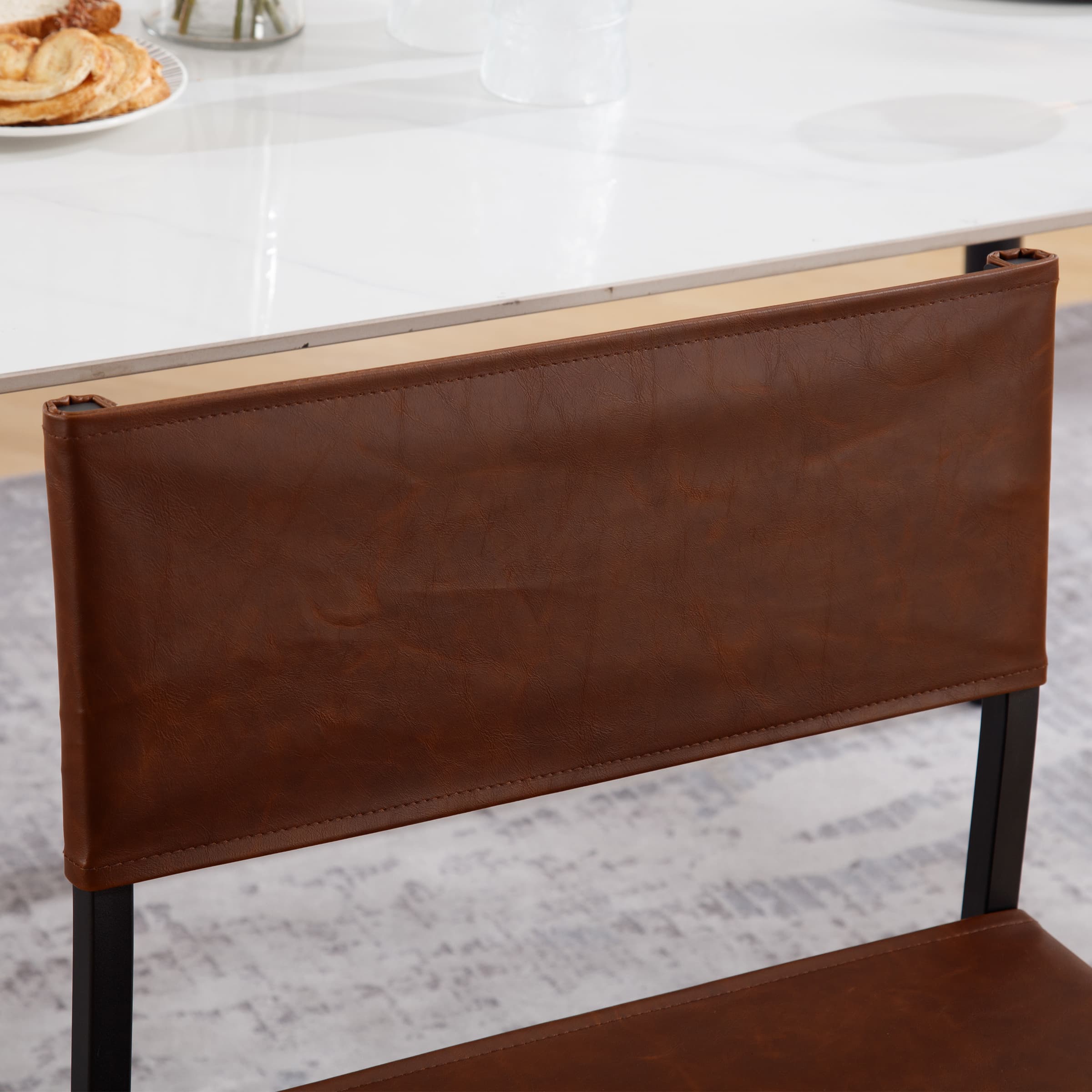 VESCASA Sling Armless Open Back Dining Chairs Set of 2 - 1002DC