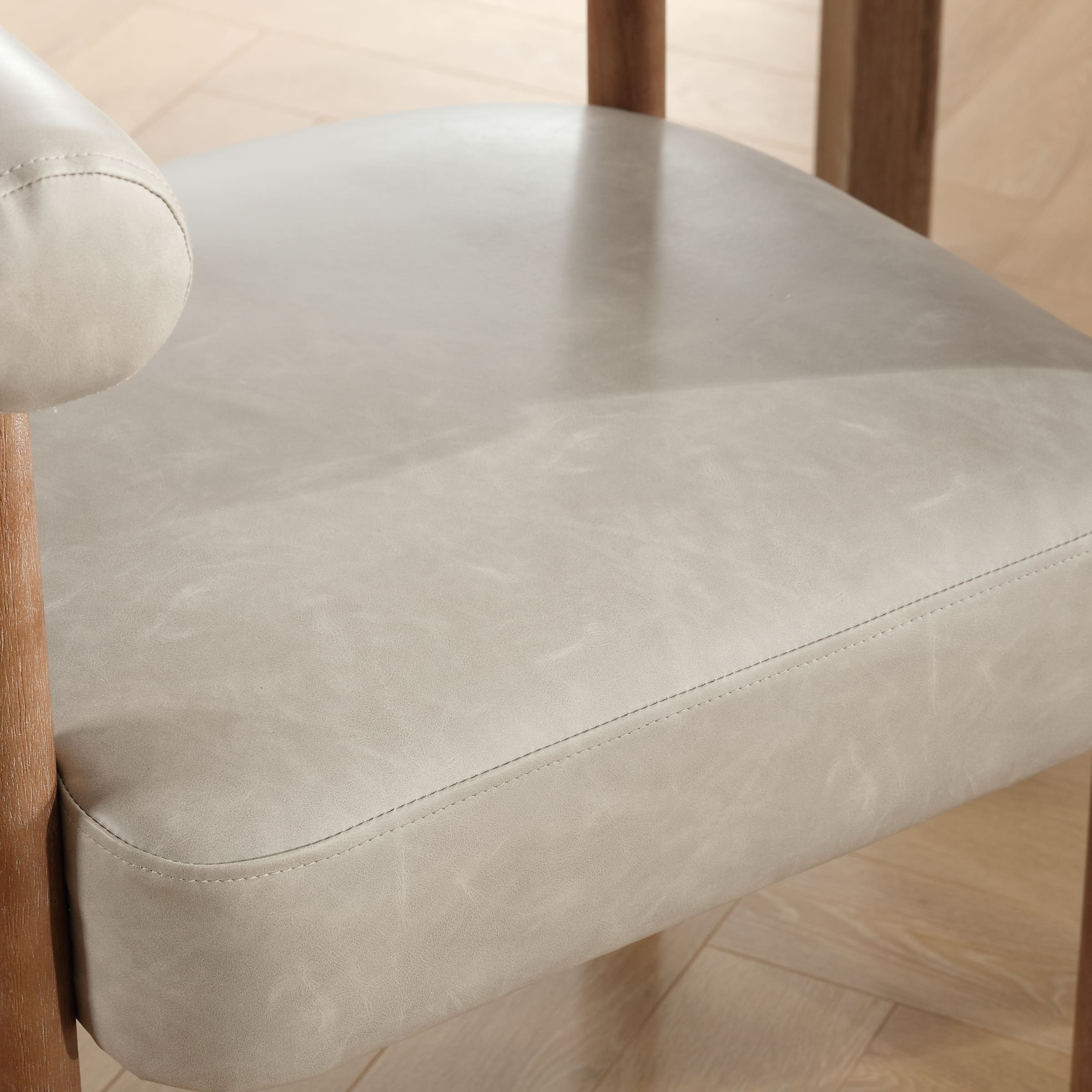 VESCASA Barrel Open Back Upholstered Dining Chairs Set of 2 - 1930DC