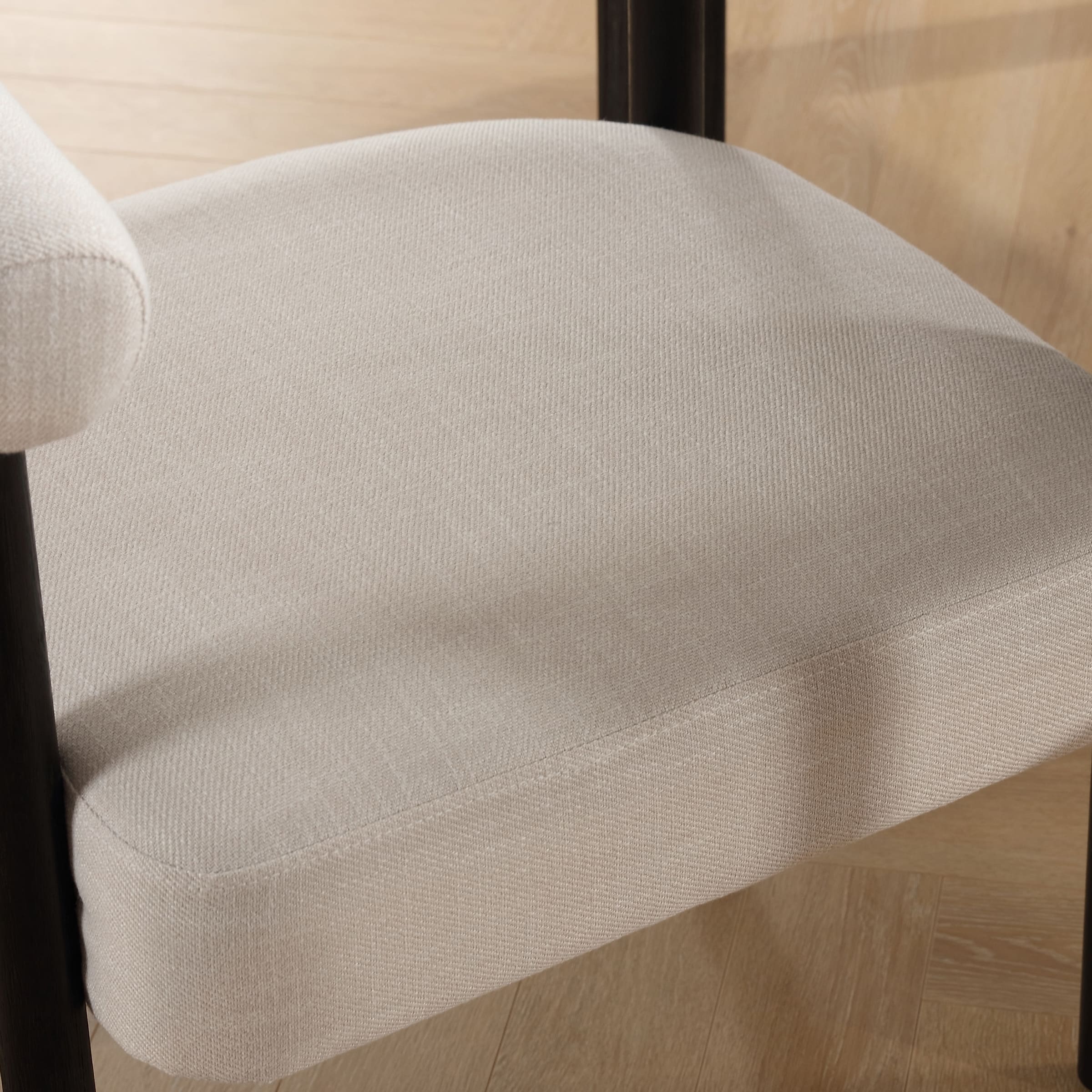 VESCASA Barrel Open Back Upholstered Dining Chairs Set of 2 - 1930DC