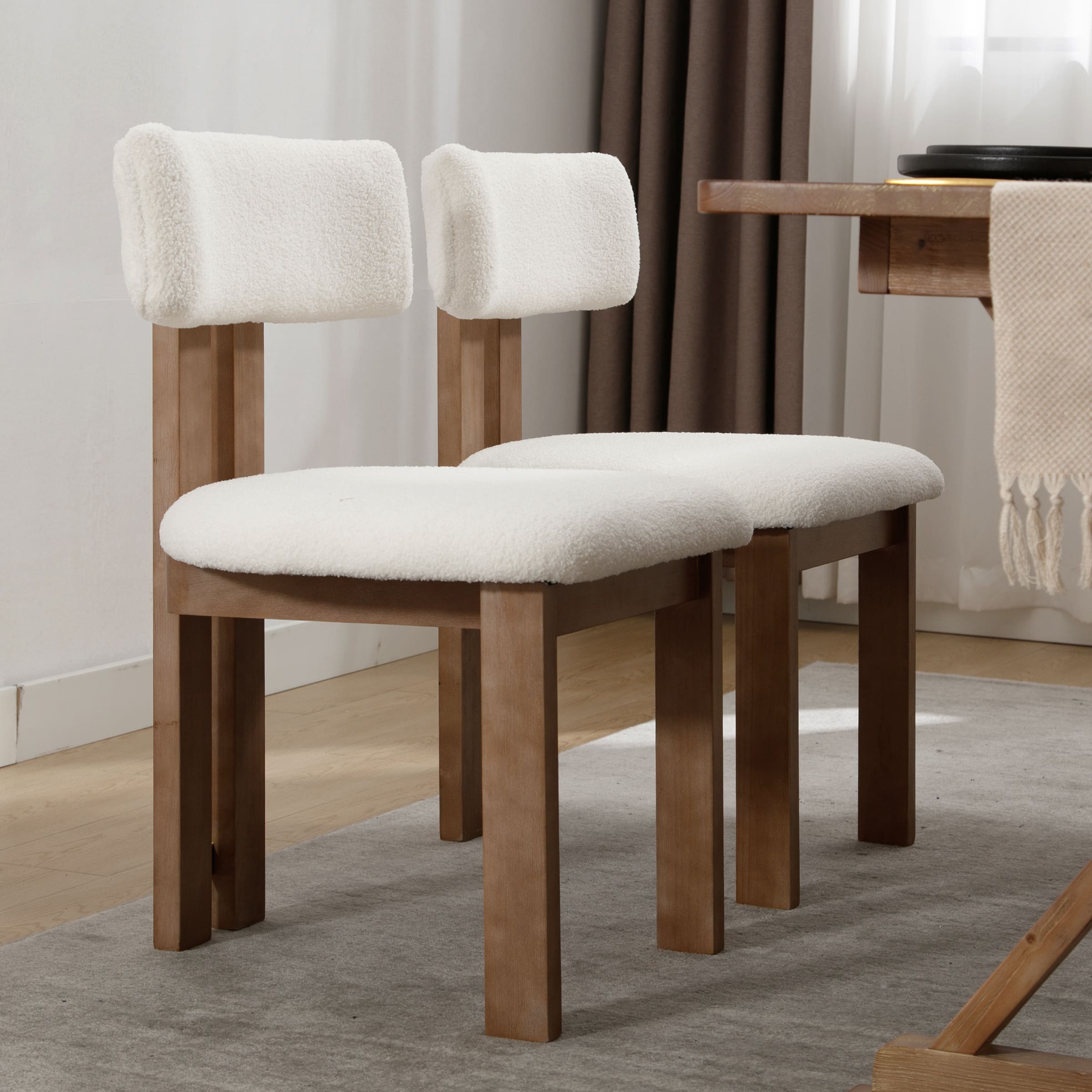 CIMOTA Curve Open Back Dining Chairs Set of 2 - 1936DC