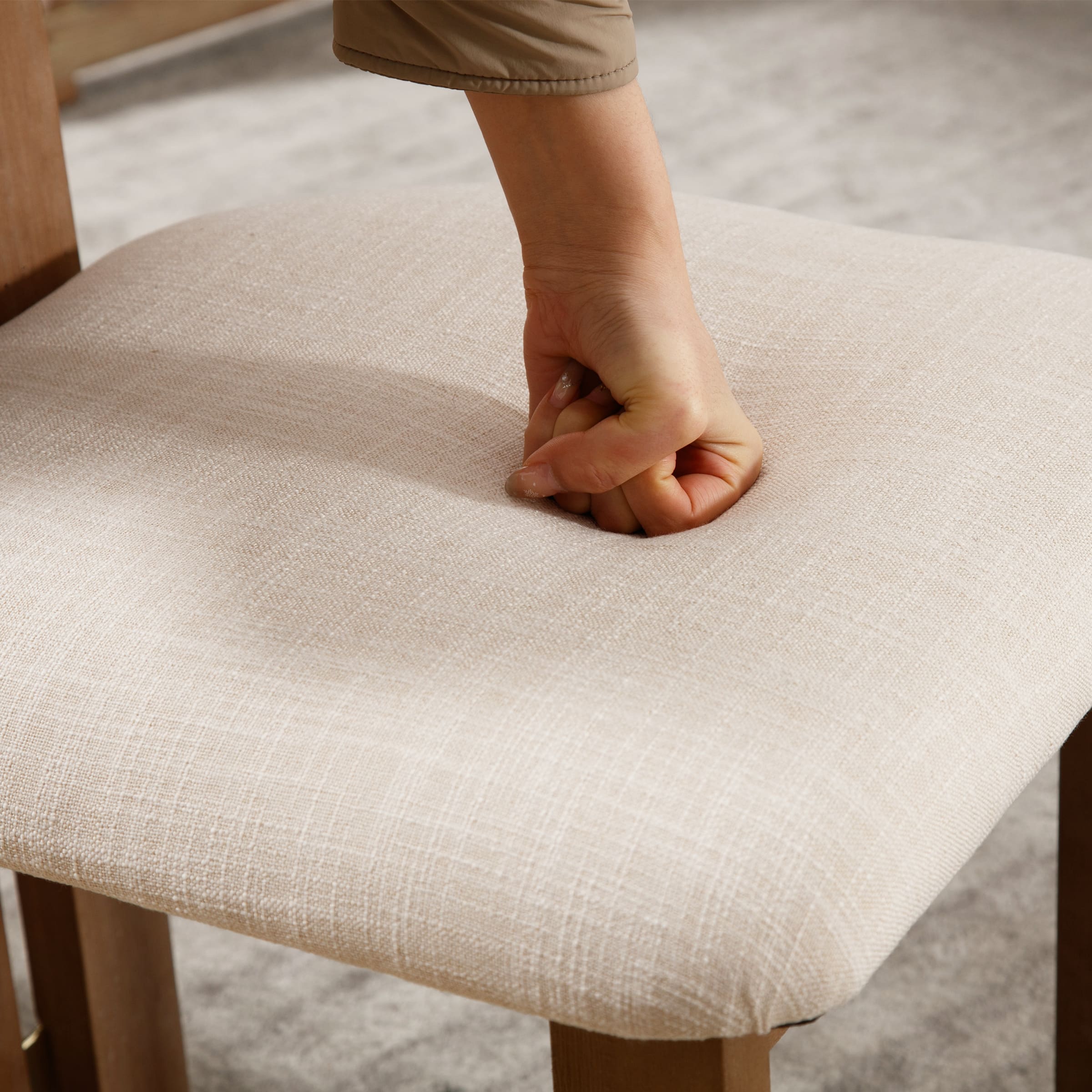 CIMOTA Curve Open Back Dining Chairs Set of 2 - 1936DC