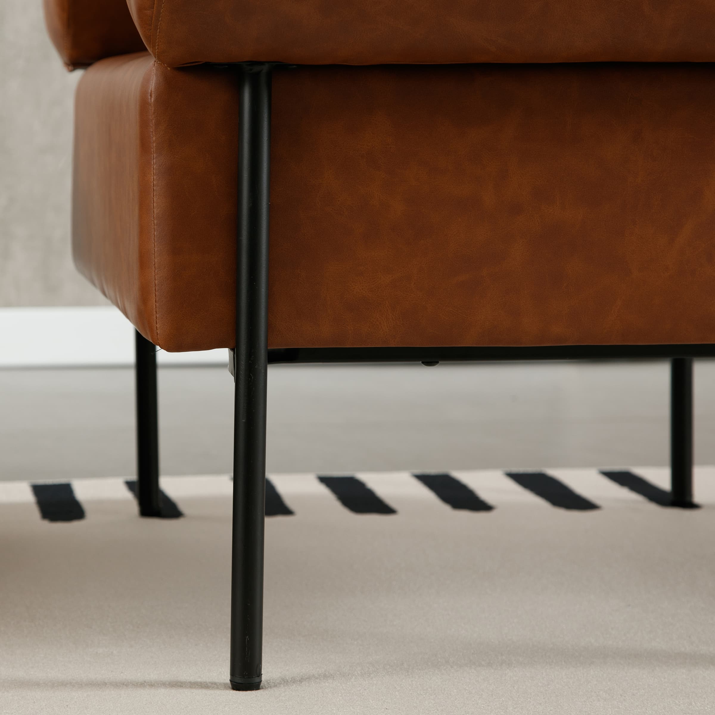 VESCASA Leather Oversized Accent Chair 1 PCS - 10079AC