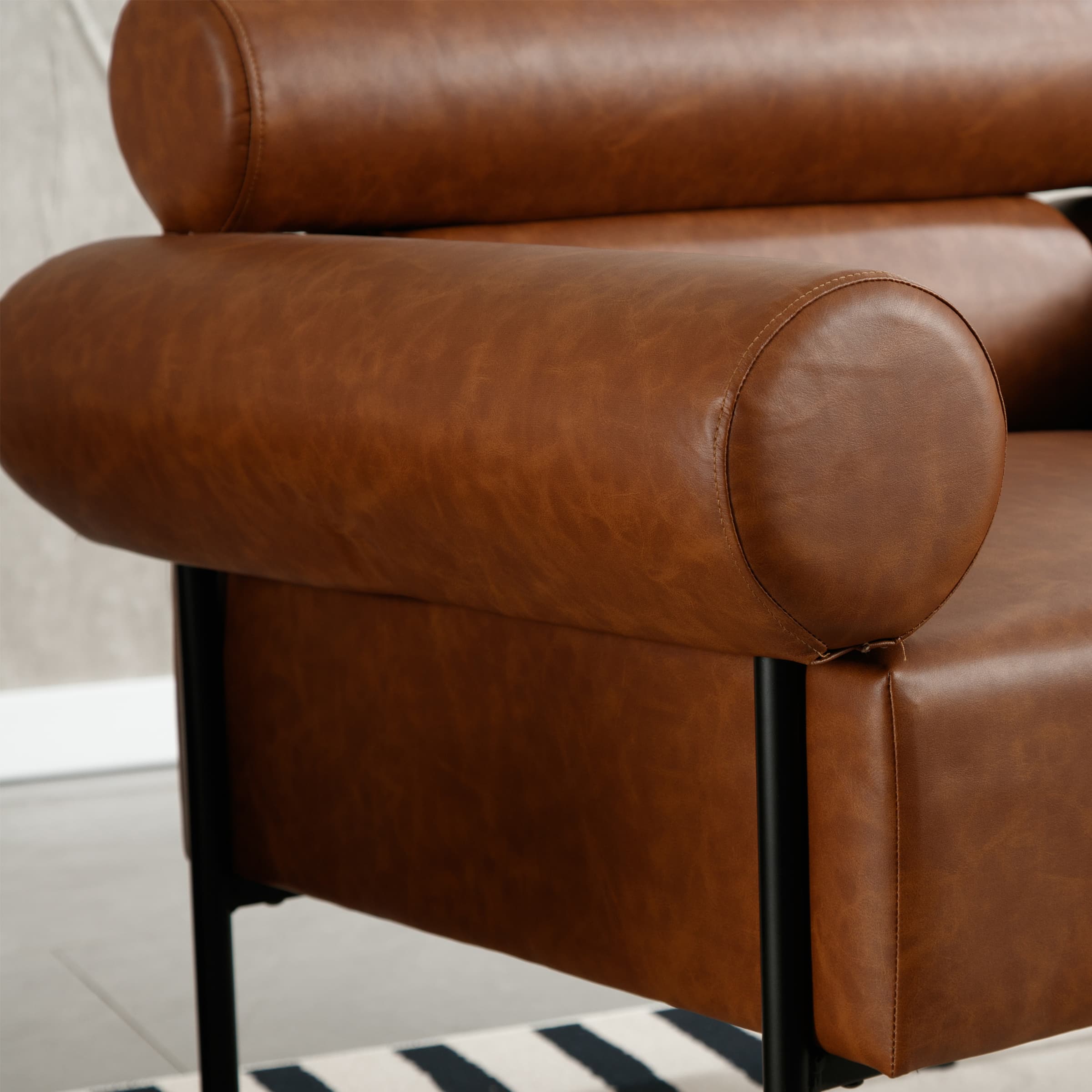 VESCASA Leather Oversized Accent Chair 1 PCS - 10079AC