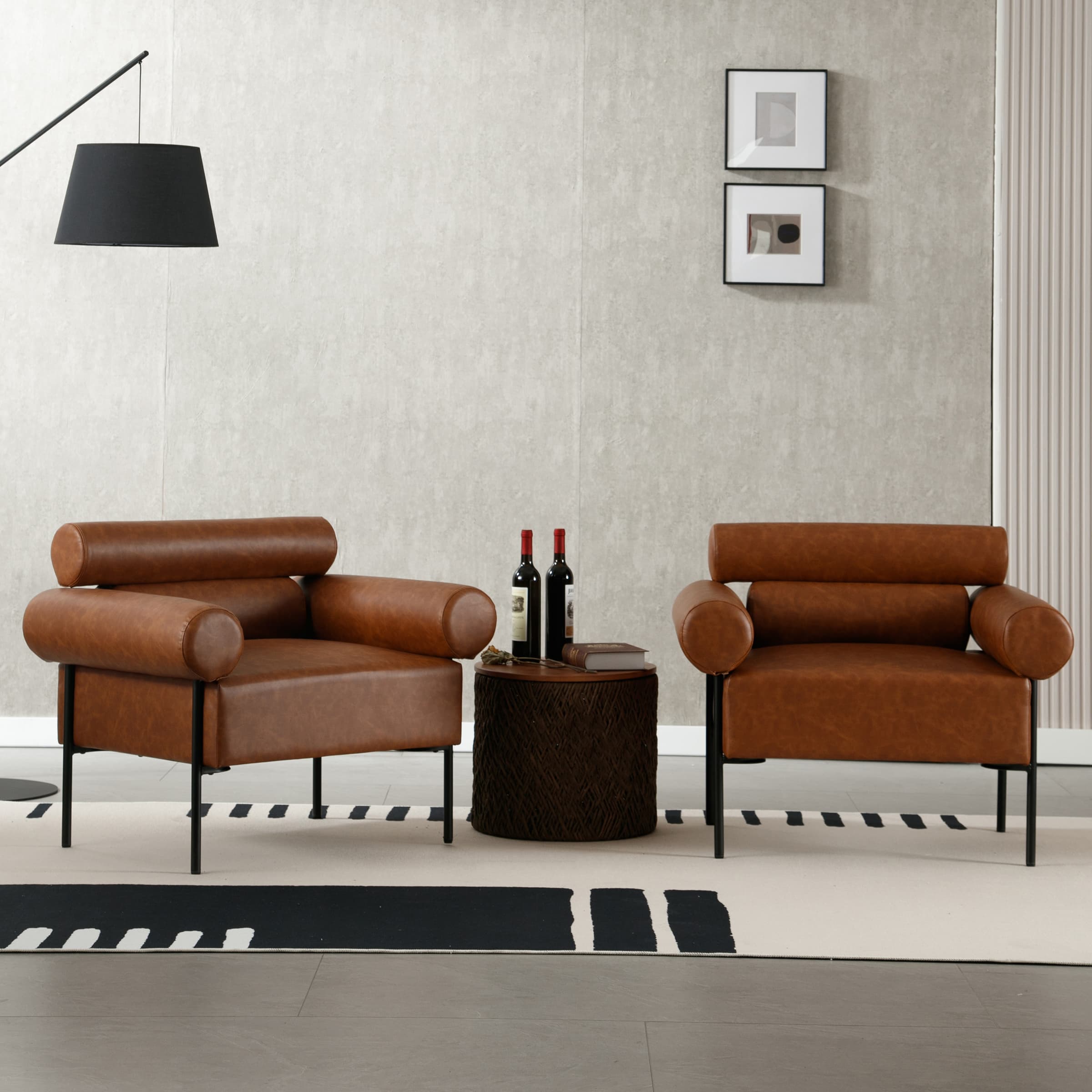 VESCASA Leather Oversized Accent Chair 1 PCS - 10079AC