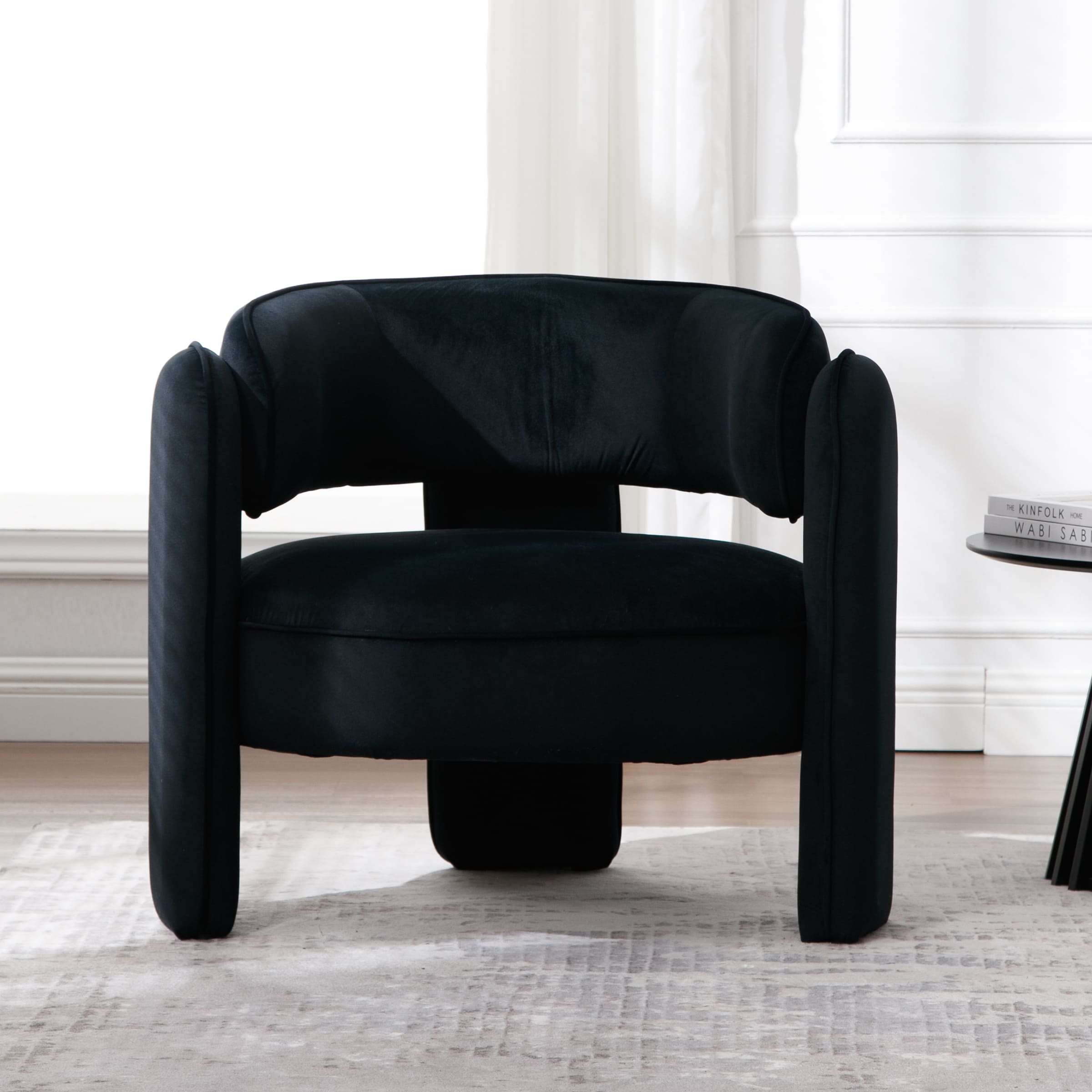 VESCASA Modern Barrel Accent Chair 1 PCS - 6414AC