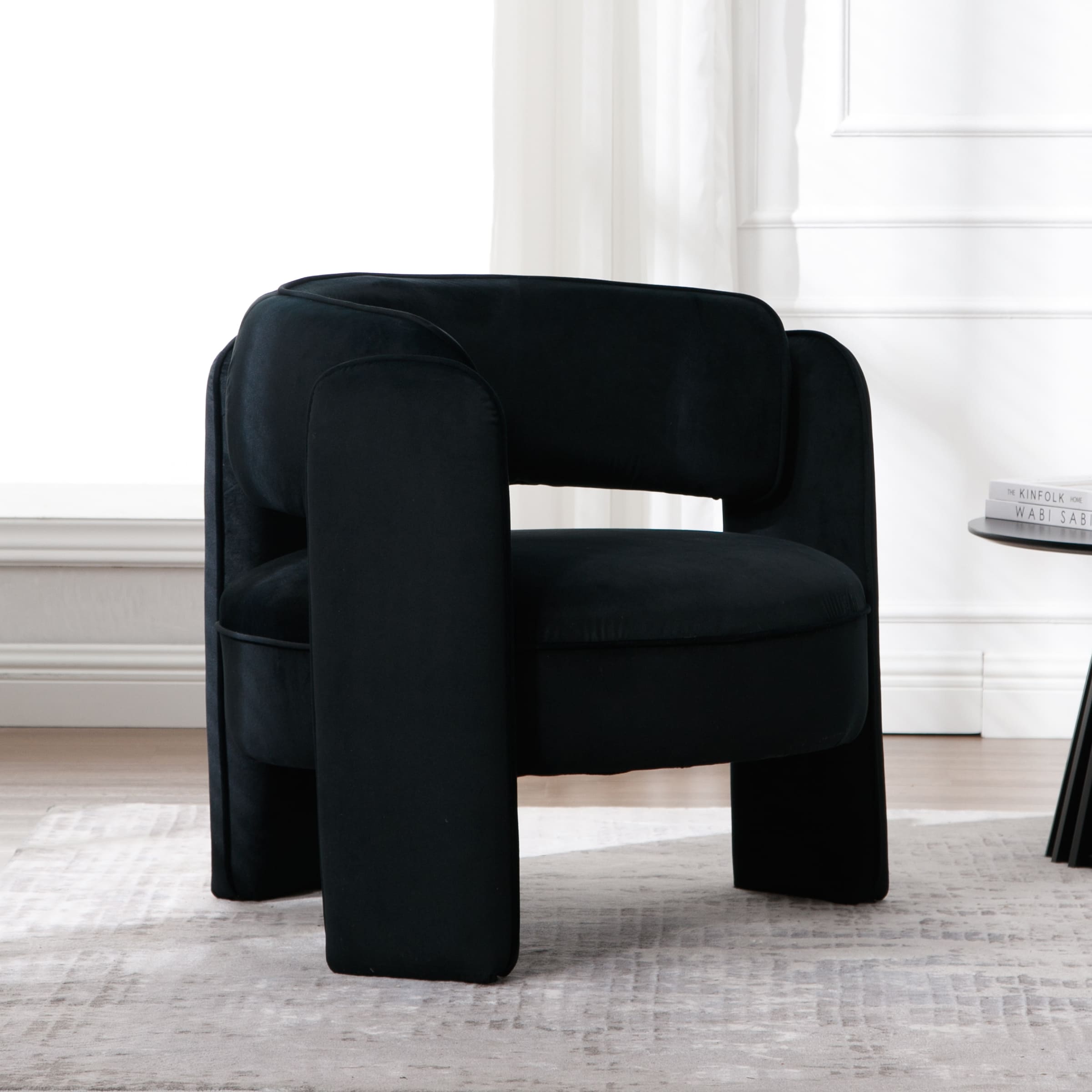 VESCASA Modern Barrel Accent Chair 1 PCS - 6414AC