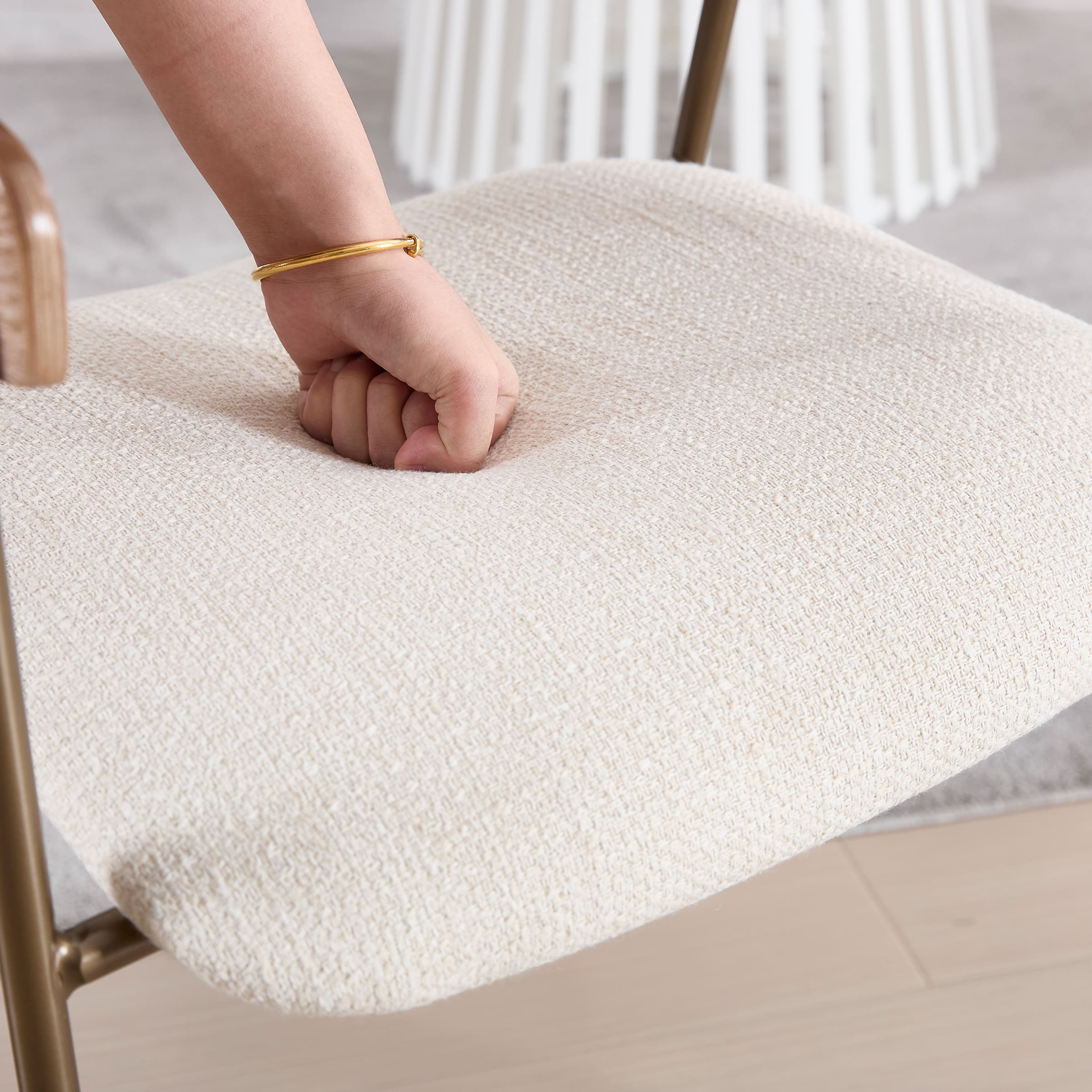 VESCASA Modern Dining Chairs Set of 2 with Metal Legs - 6127DC