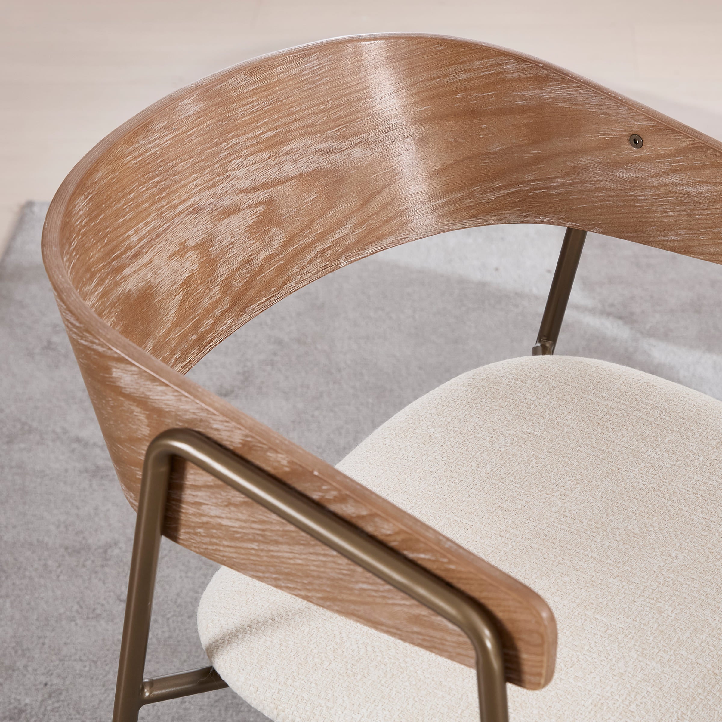 VESCASA Modern Dining Chairs Set of 2 with Metal Legs - 6127DC