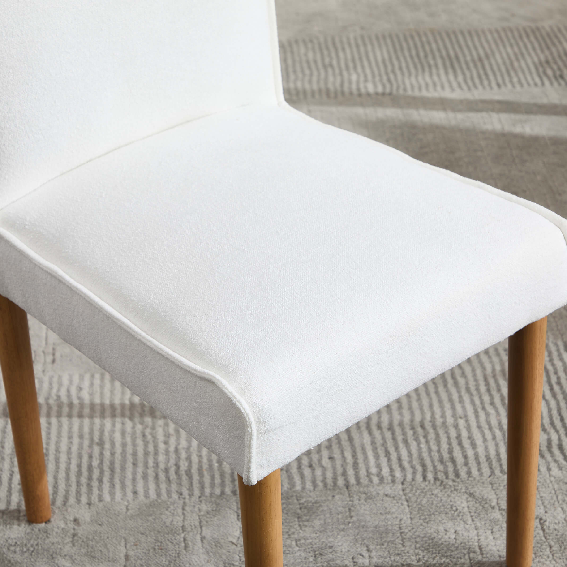 VESCASA Modern Dining Chairs with Wooden Legs Set of 2 - 6322DC