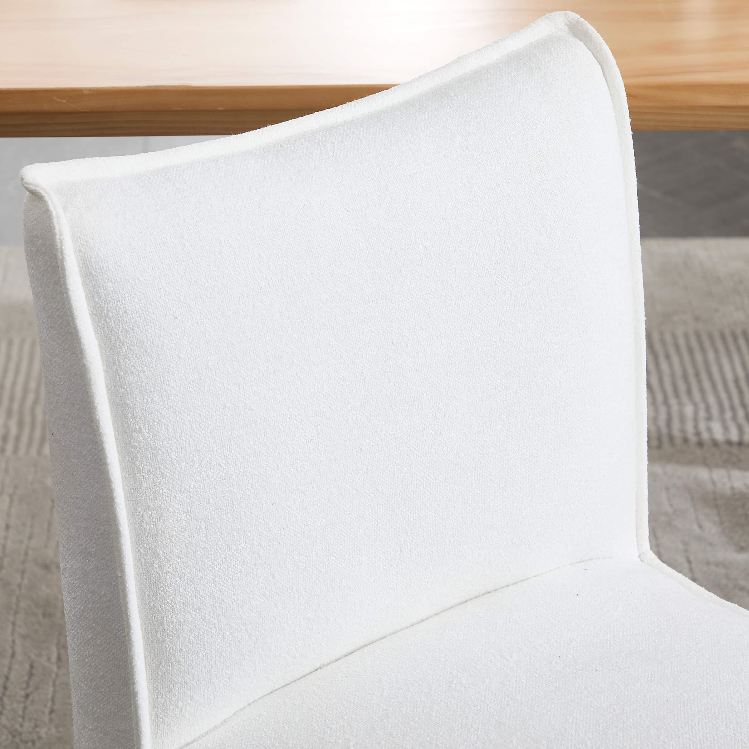 VESCASA Modern Dining Chairs with Wooden Legs Set of 2 - 6322DC