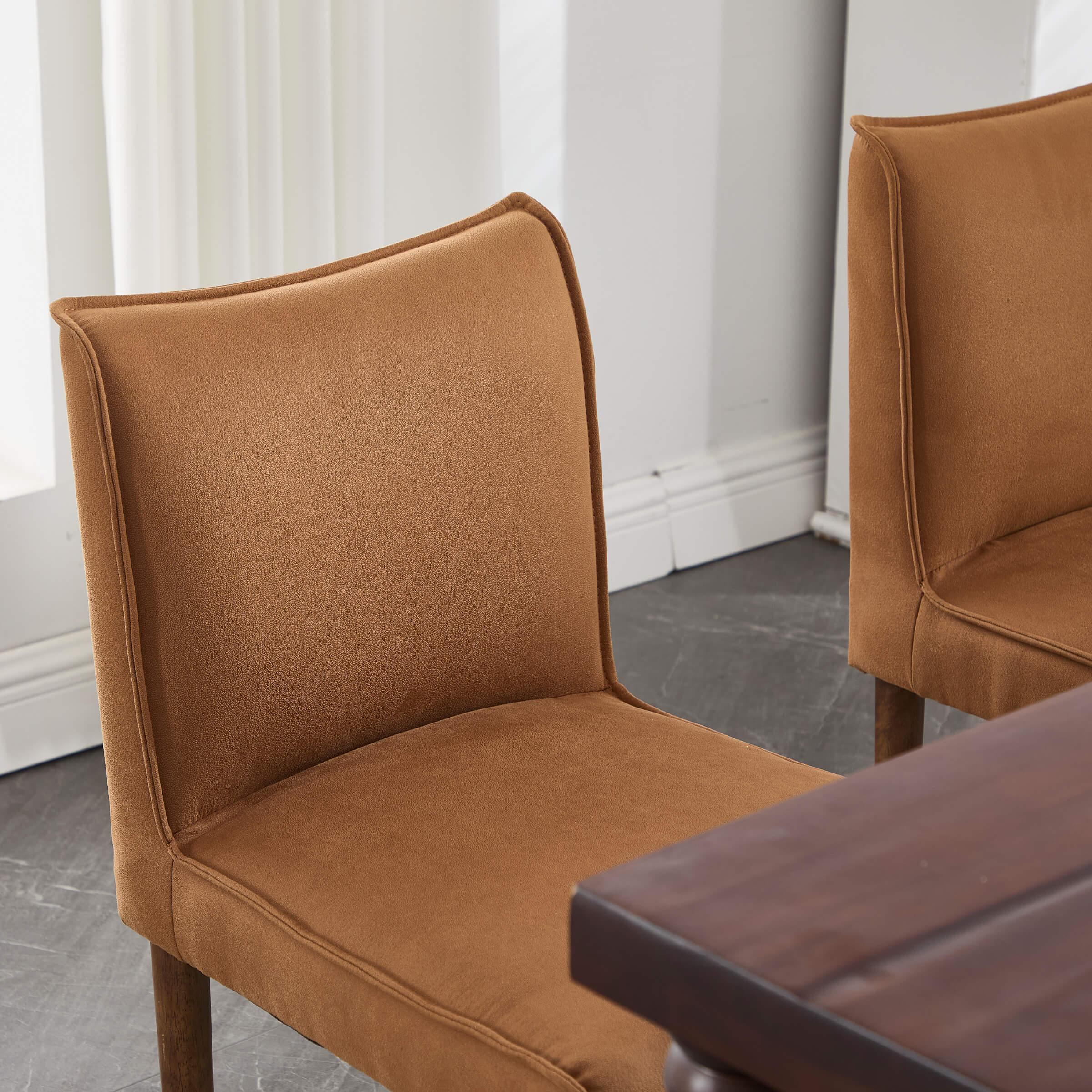 VESCASA Modern Dining Chairs with Wooden Legs Set of 2 - 6322DC