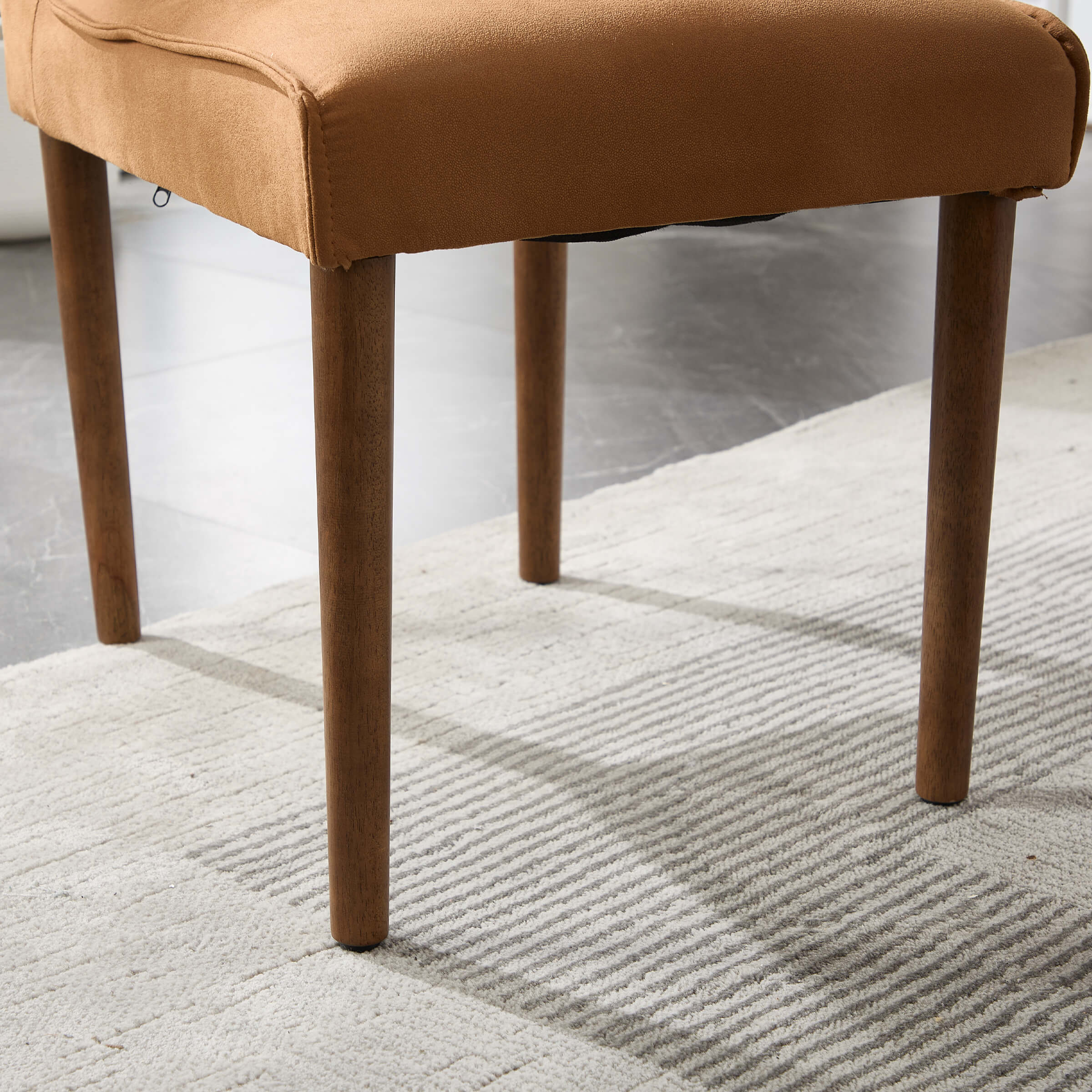 VESCASA Modern Dining Chairs with Wooden Legs Set of 2 - 6322DC