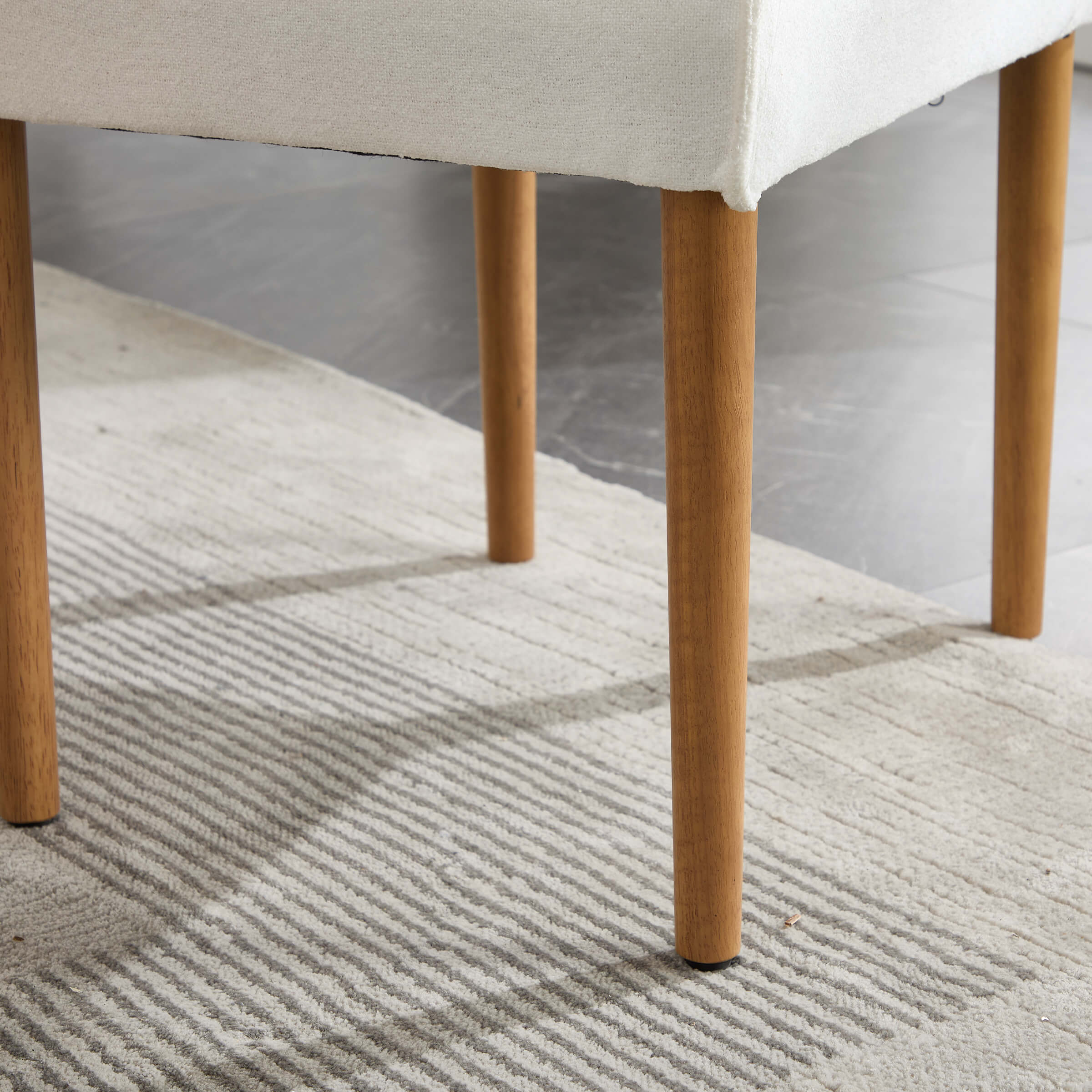 VESCASA Modern Dining Chairs with Wooden Legs Set of 2 - 6322DC