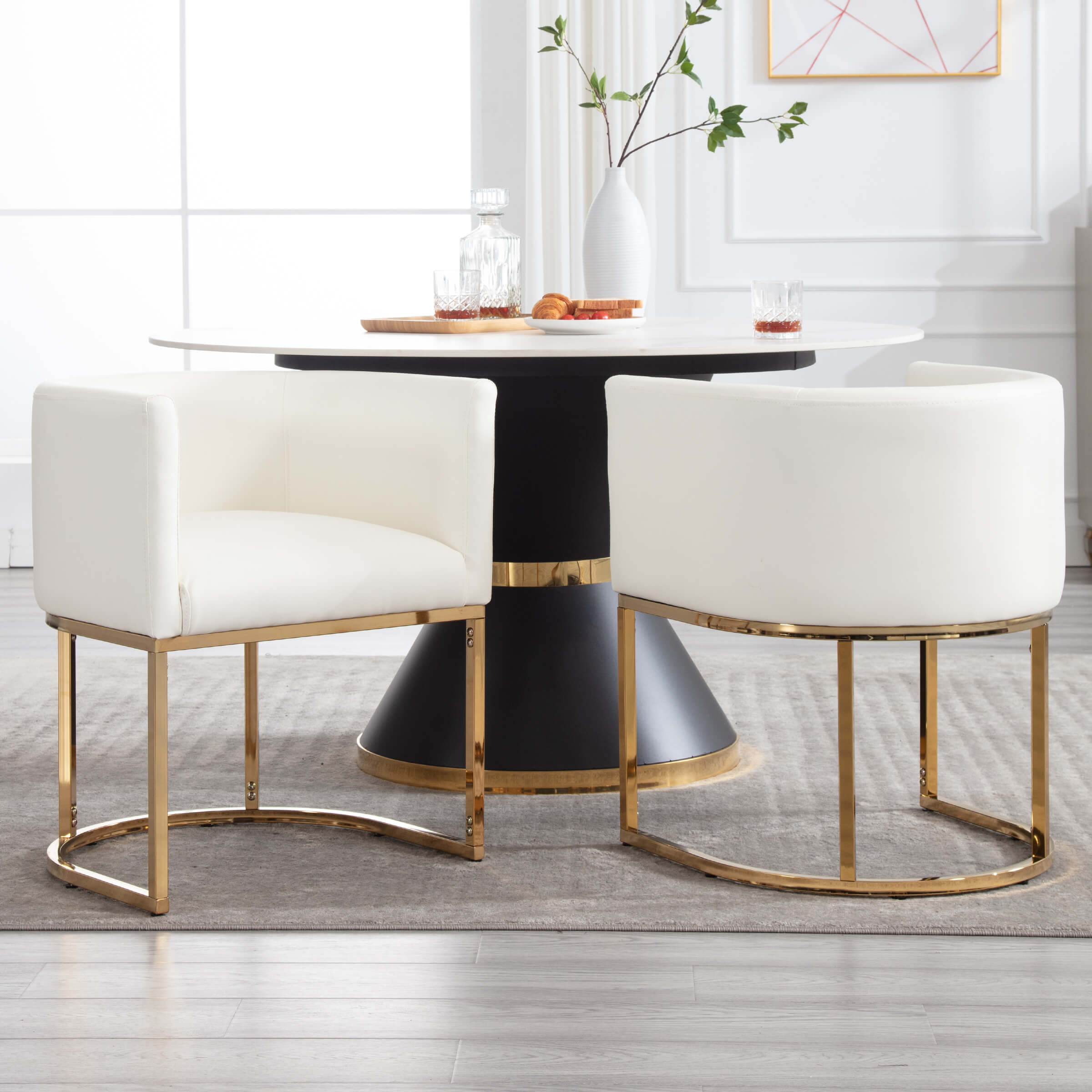 VESCASA Barrel Back Upholstered Dining Chair 1PCS - 1869DC