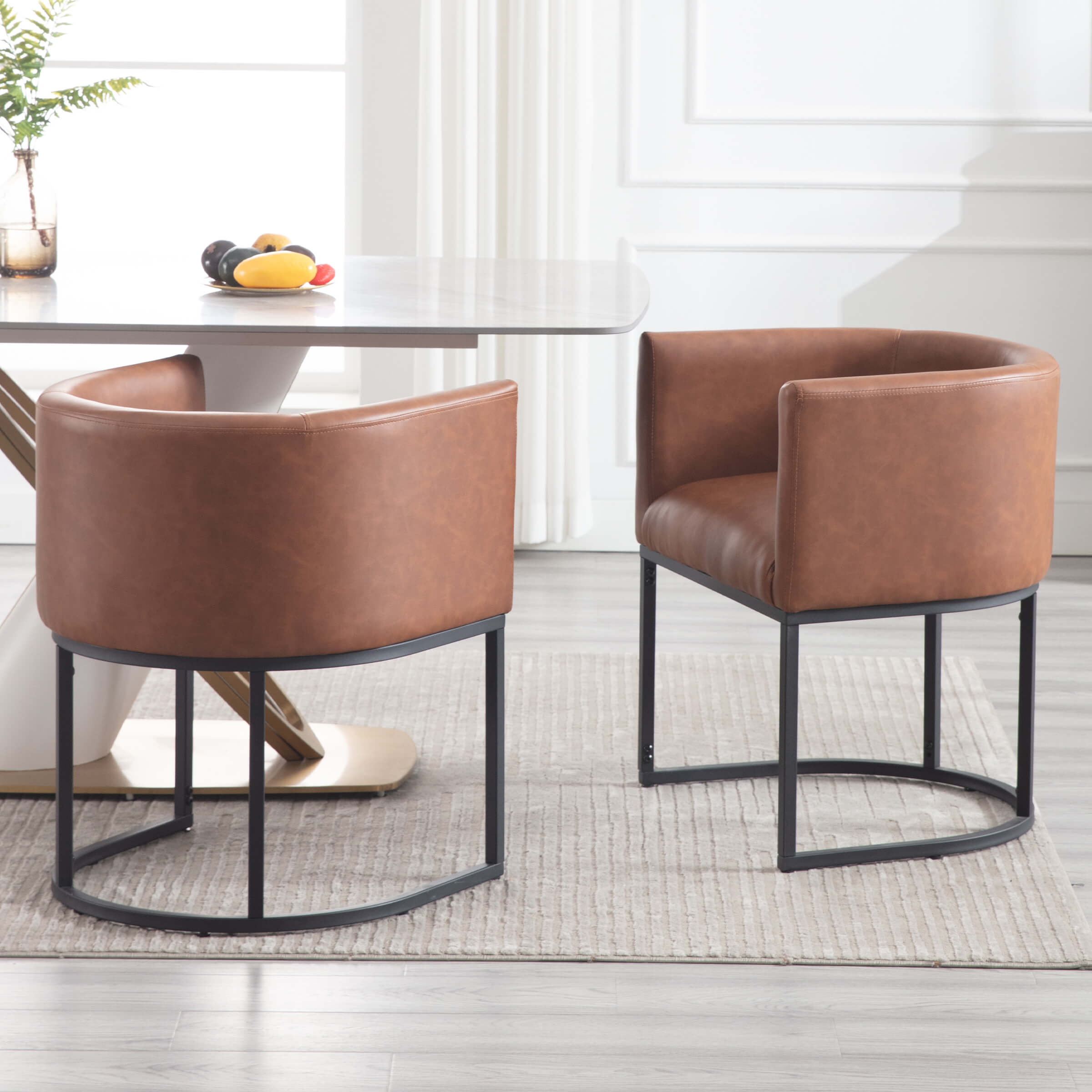 VESCASA Barrel Back Upholstered Dining Chair 1PCS - 1869DC