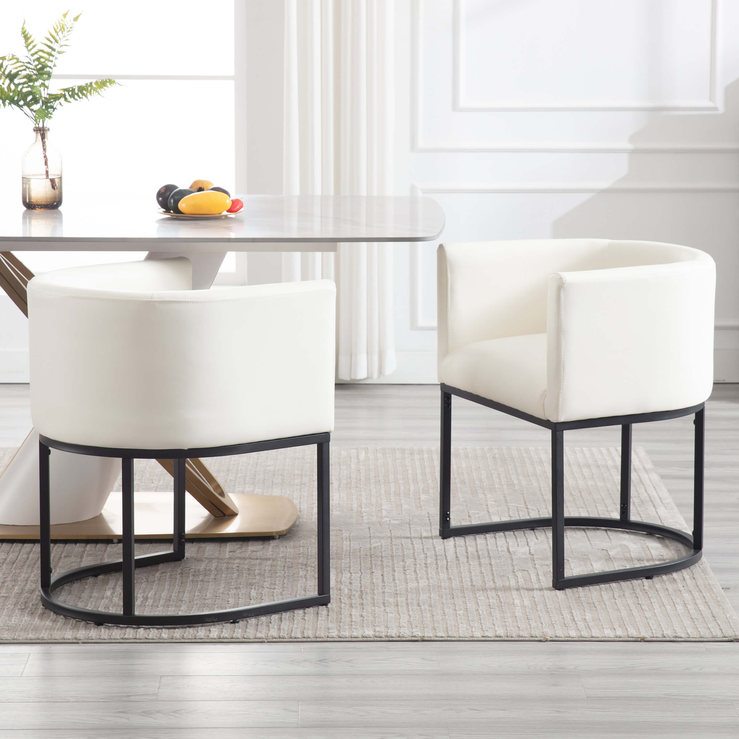 Barrel Back Upholstered Dining Chair 1PCS - 1869DC