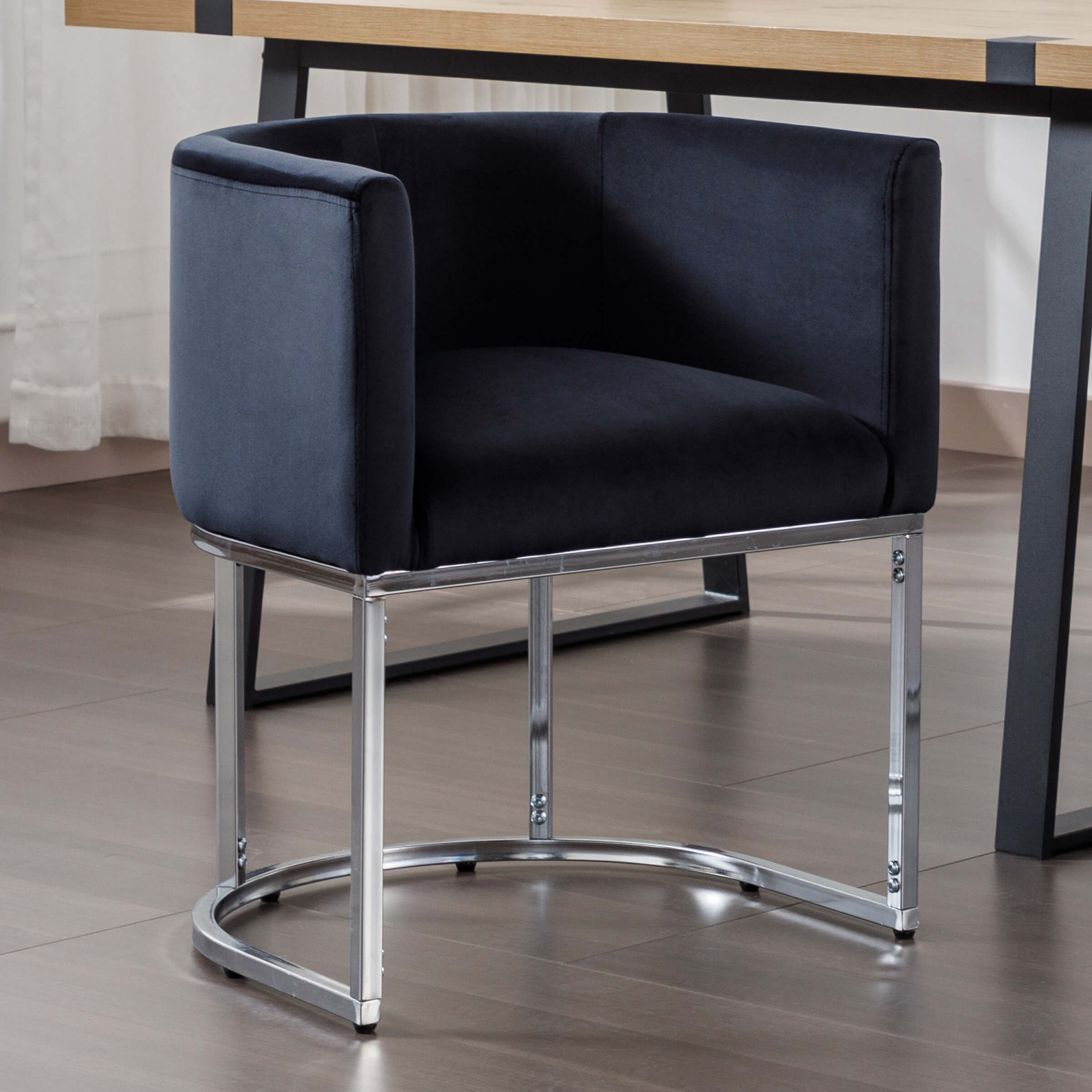 Barrel Back Upholstered Dining Chair 1PCS - 1869DC