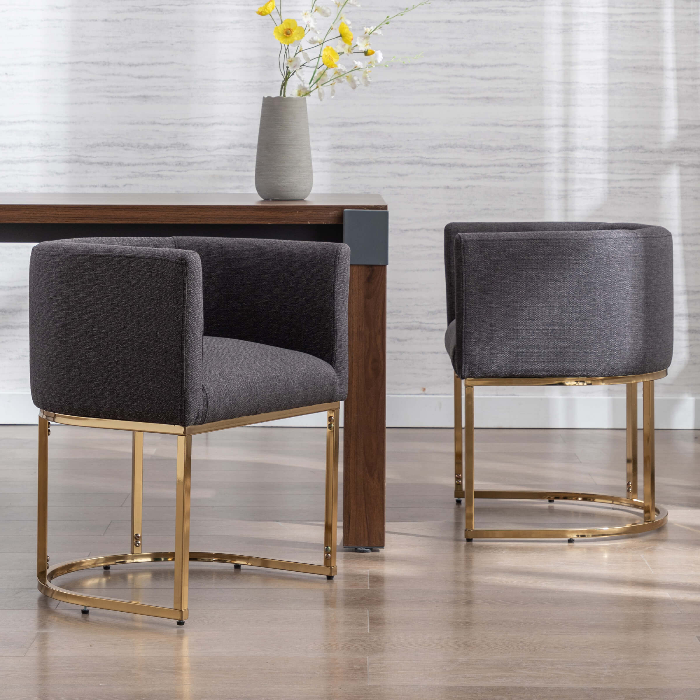 VESCASA Barrel Back Upholstered Dining Chair 1PCS - 1869DC