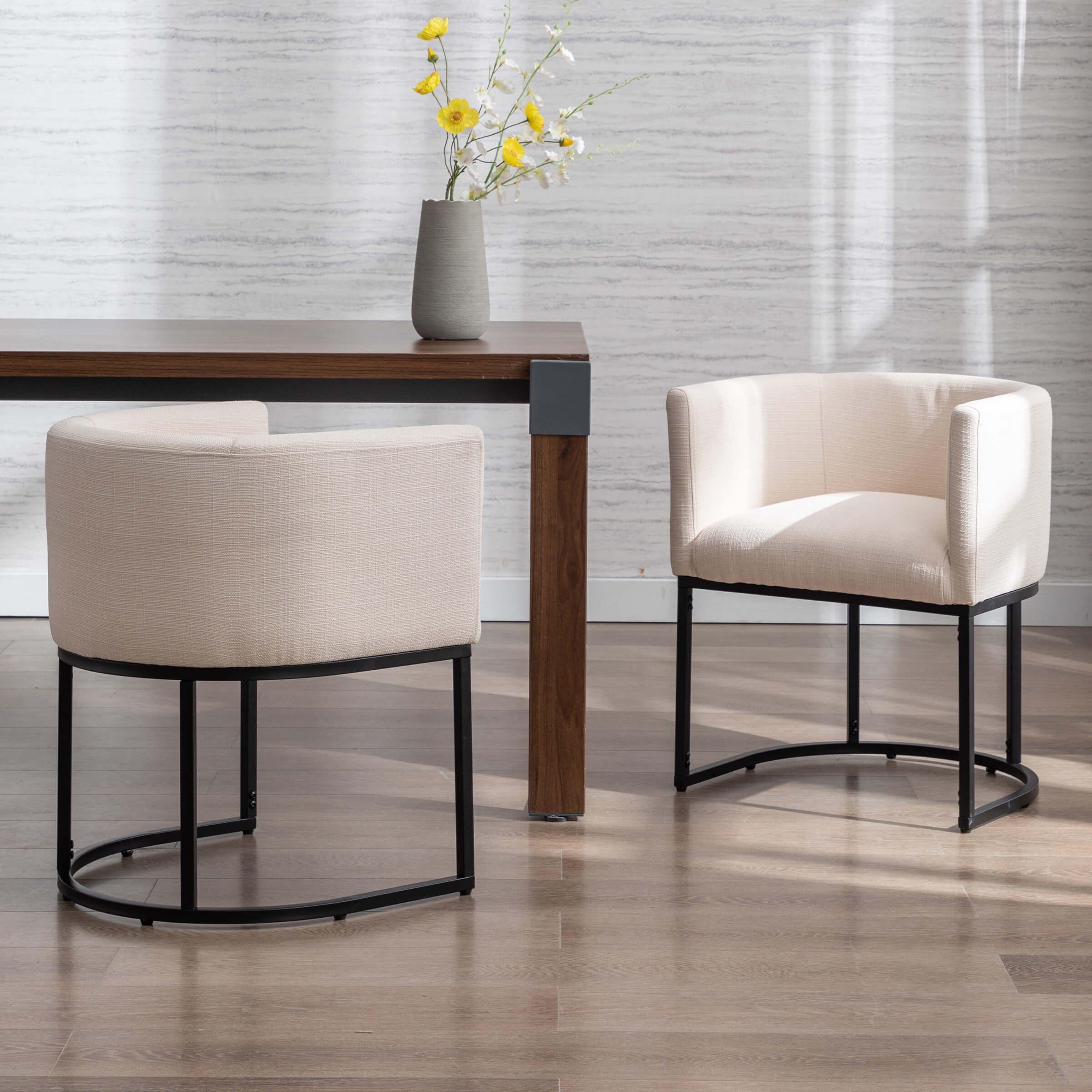 VESCASA Barrel Back Upholstered Dining Chair 1PCS - 1869DC