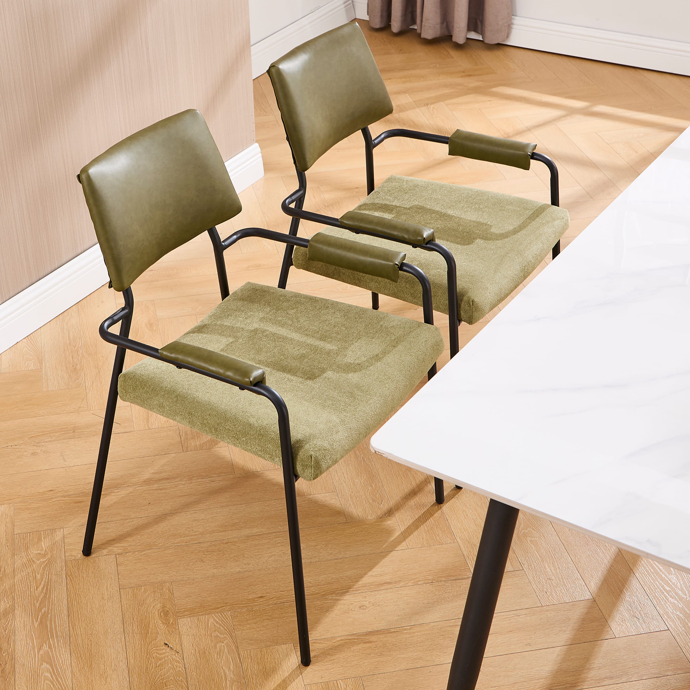 VESCASA Modern Open Back Dining Chairs Set of 2 - 1011DC