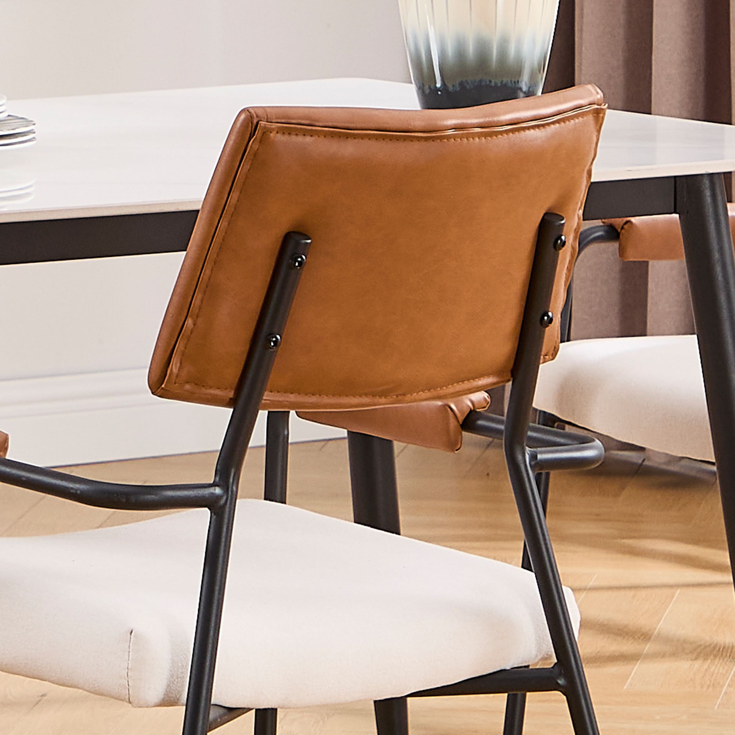 VESCASA Modern Open Back Dining Chairs Set of 2 - 1011DC