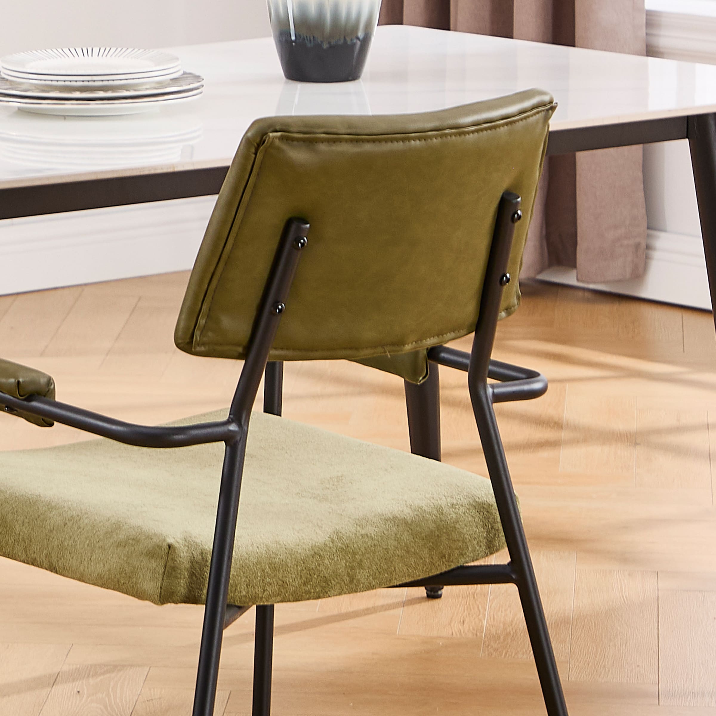 VESCASA Modern Open Back Dining Chairs Set of 2 - 1011DC