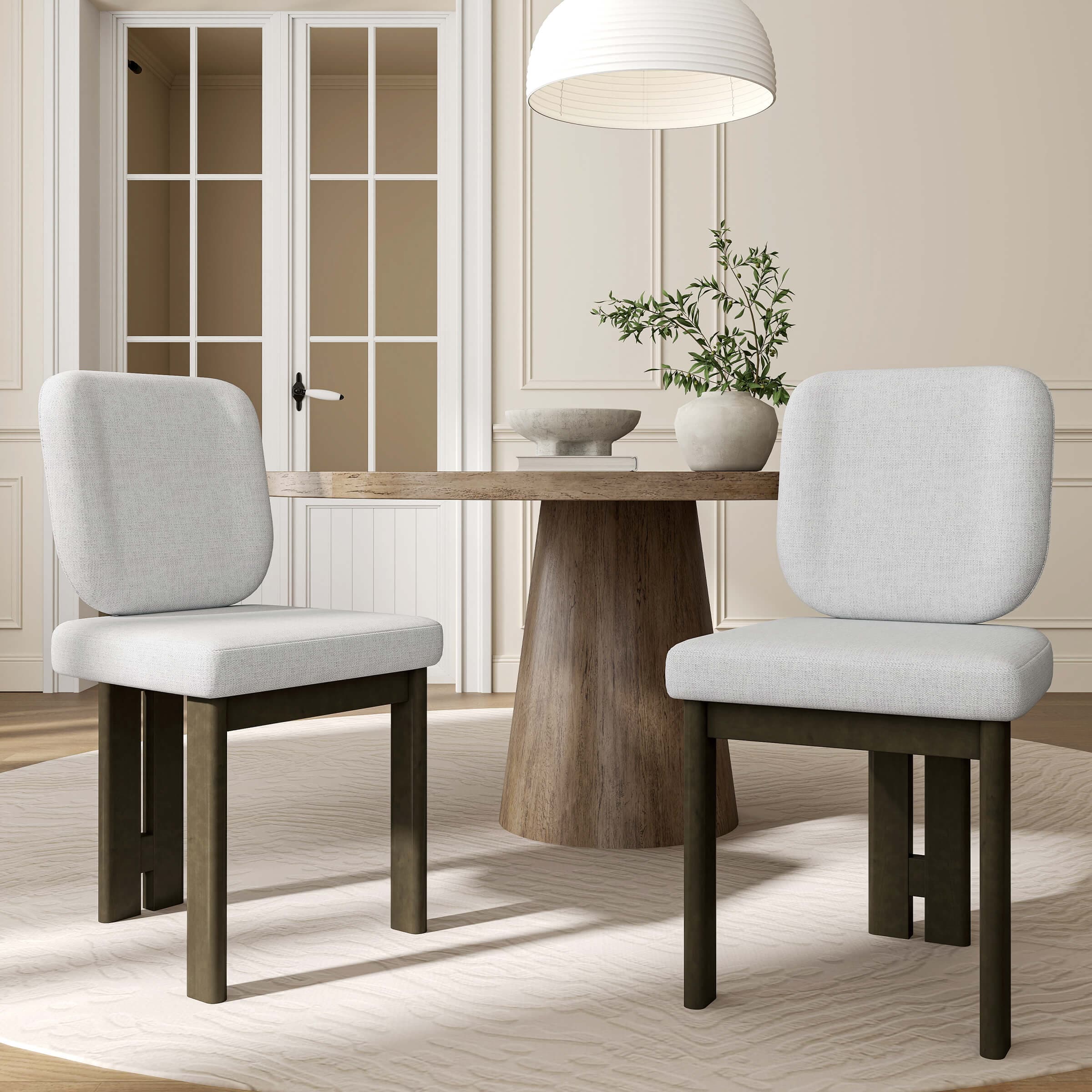 VESCASA Modern Upholstered Dining Chairs Set of 2 – X5517DC